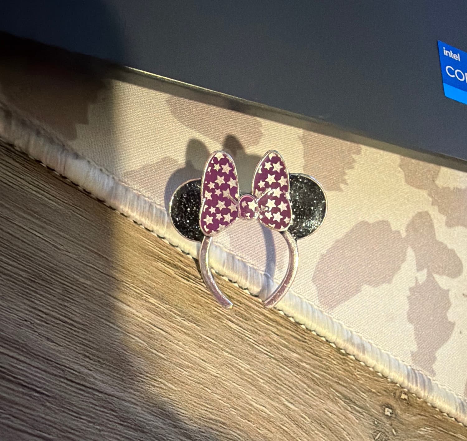 Minnie Mouse Ear Headband Blind Box Pin - Purple Stars Sparkle Bow