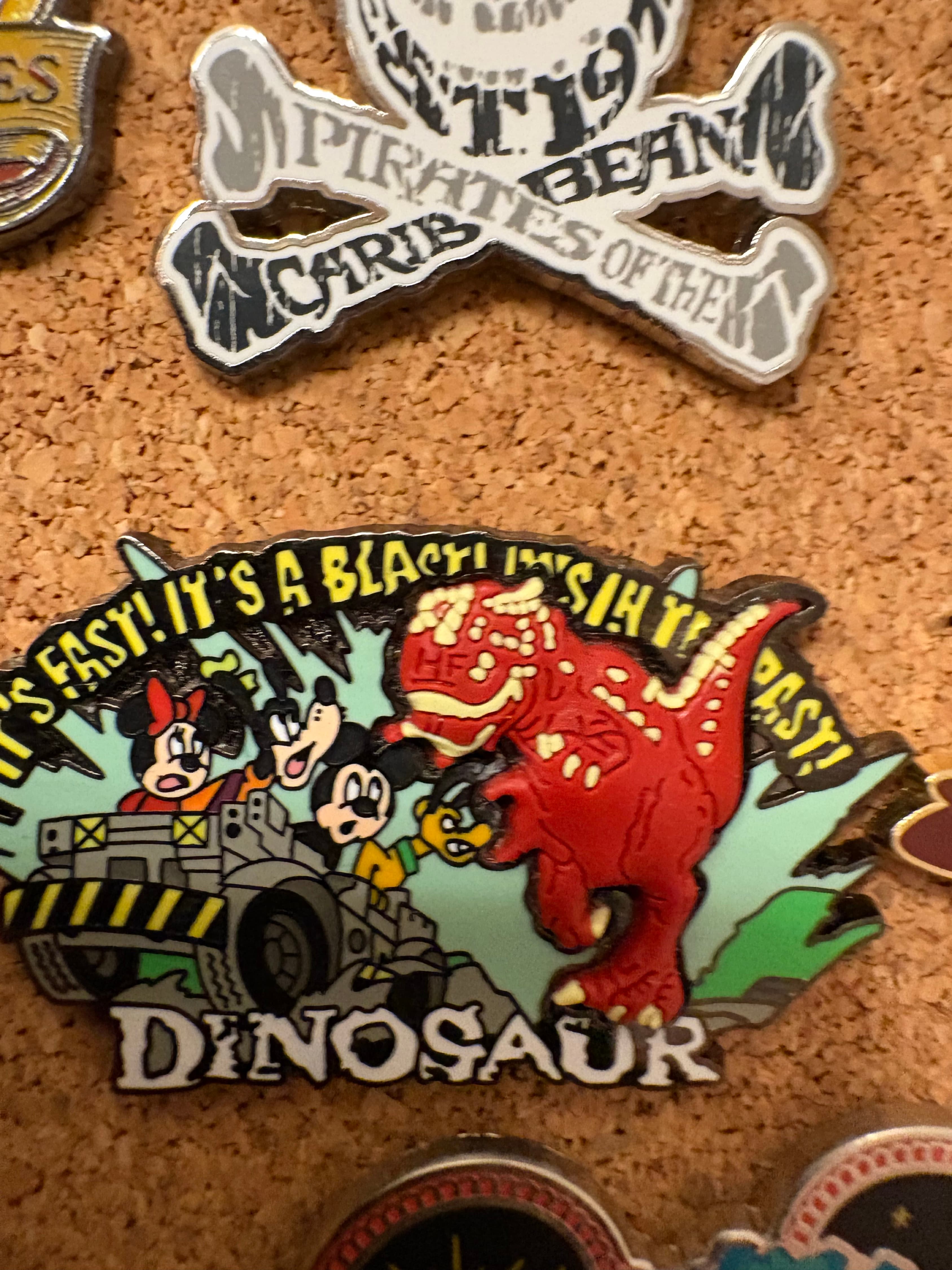 Dinosaur Ride Animal Kingdom Jeep Mickey Minnie Goofy Pin