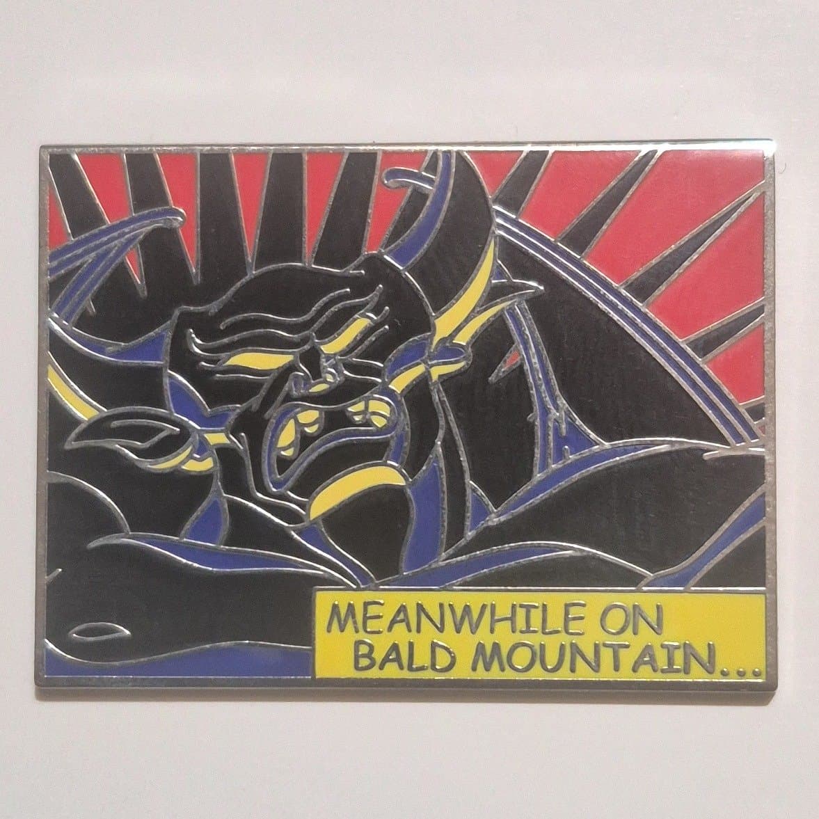 Chernabog Meanwhile On Bald Mountain... Villains Comic Book Mystery Pin front