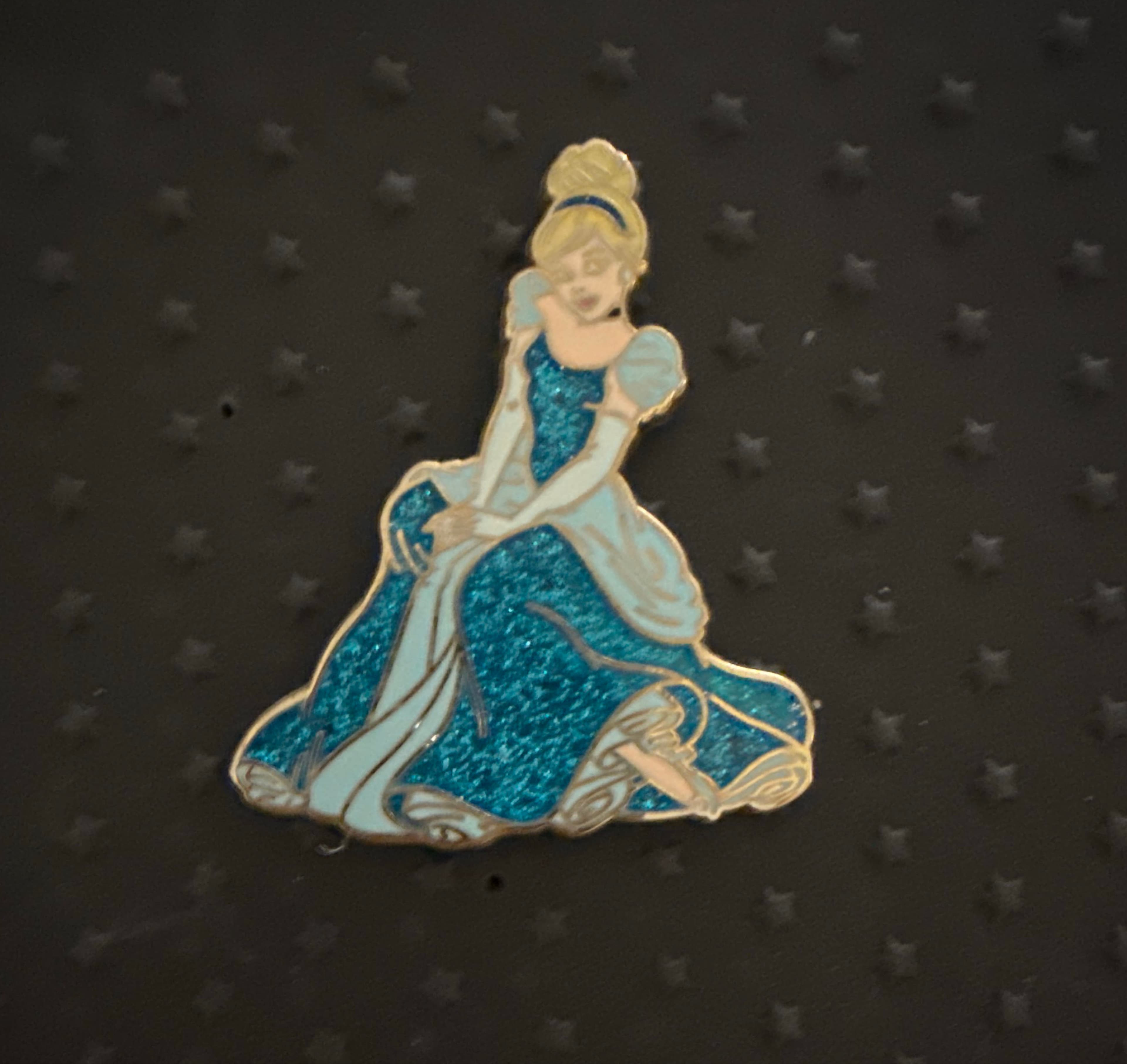 Cinderella Glitter Dress Pin