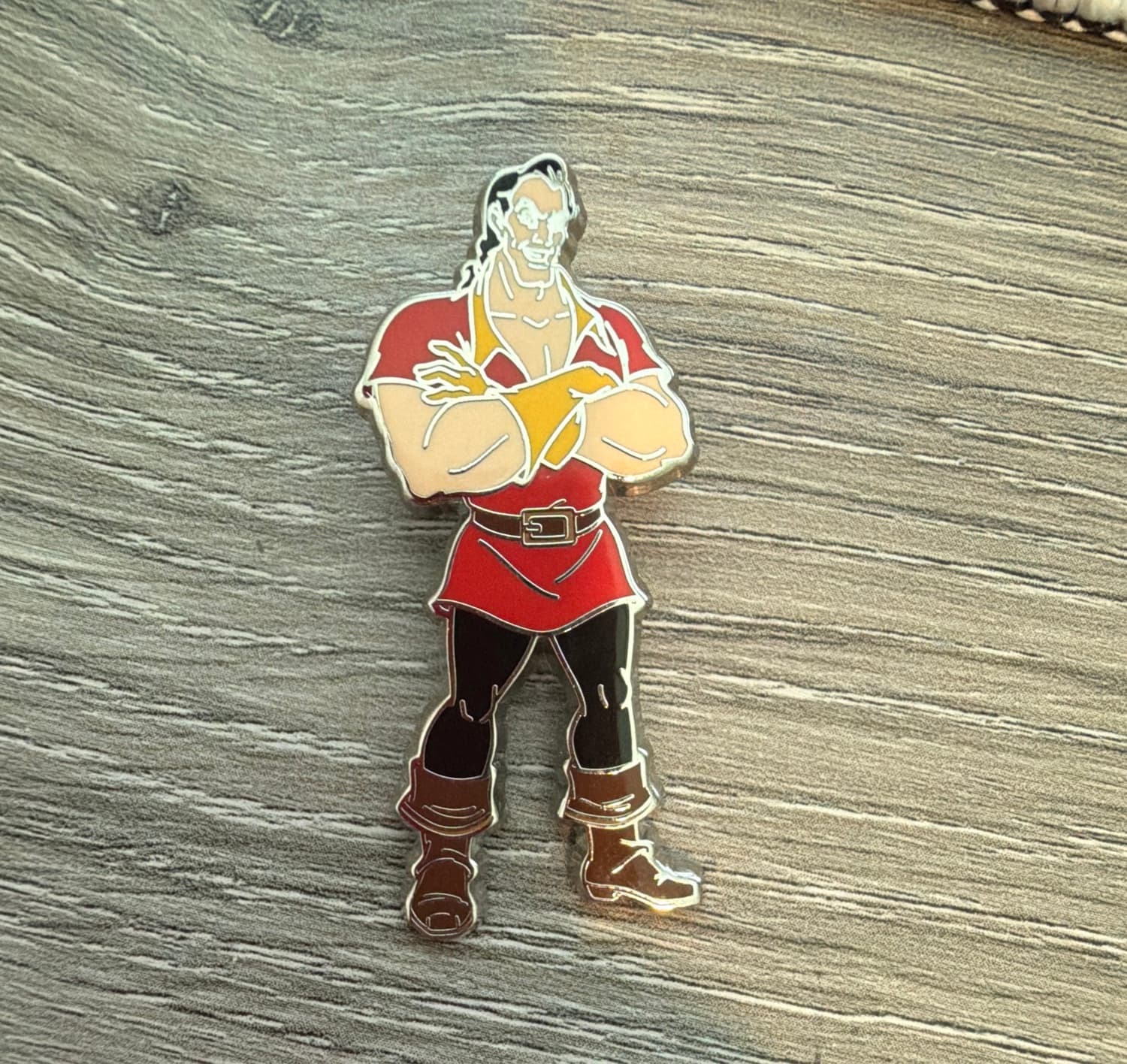 Gaston with Arms Crossed - Beauty and the Beast Booster Pin