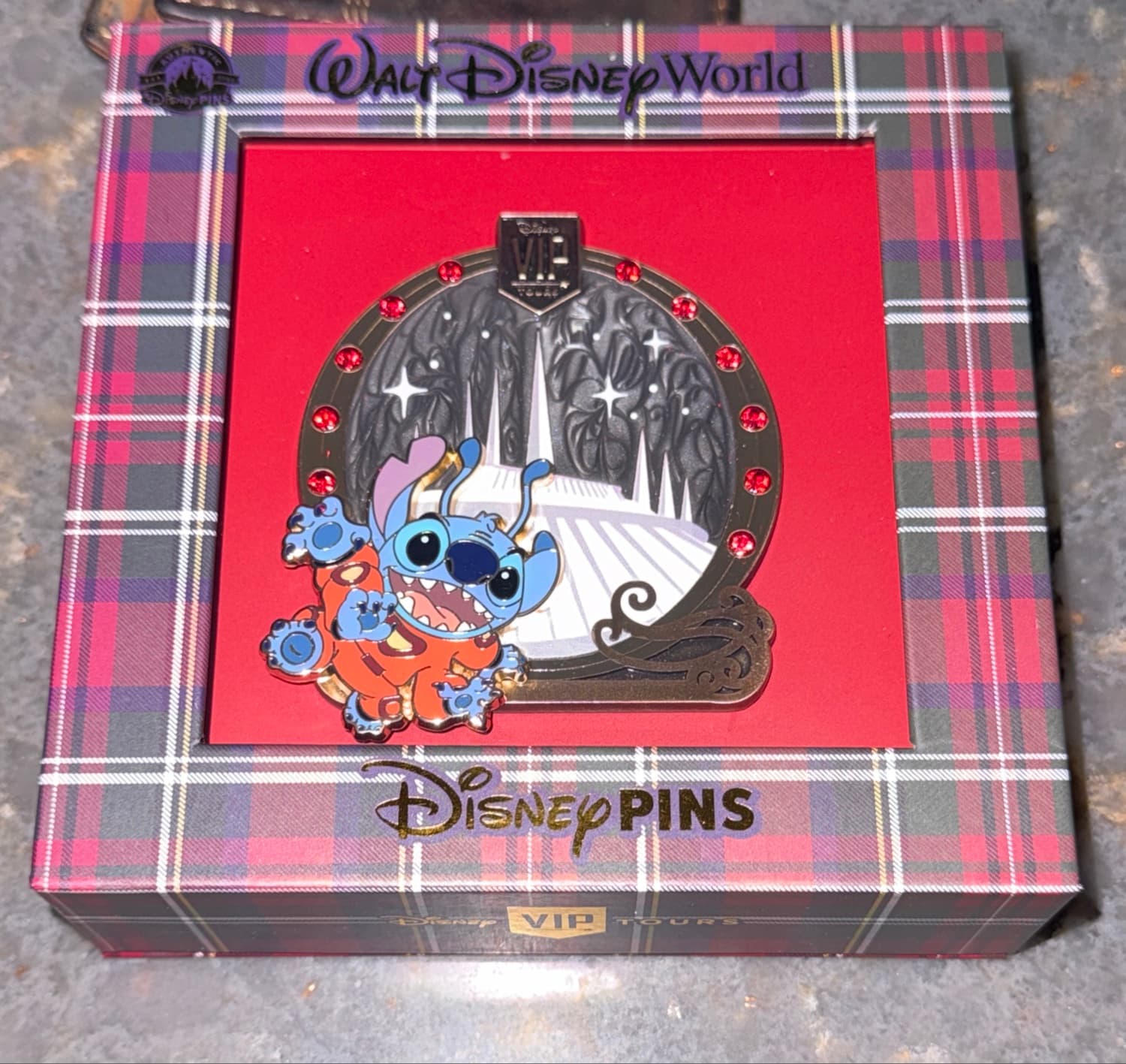 Stitch Space Mountain VIP Tours Pin front