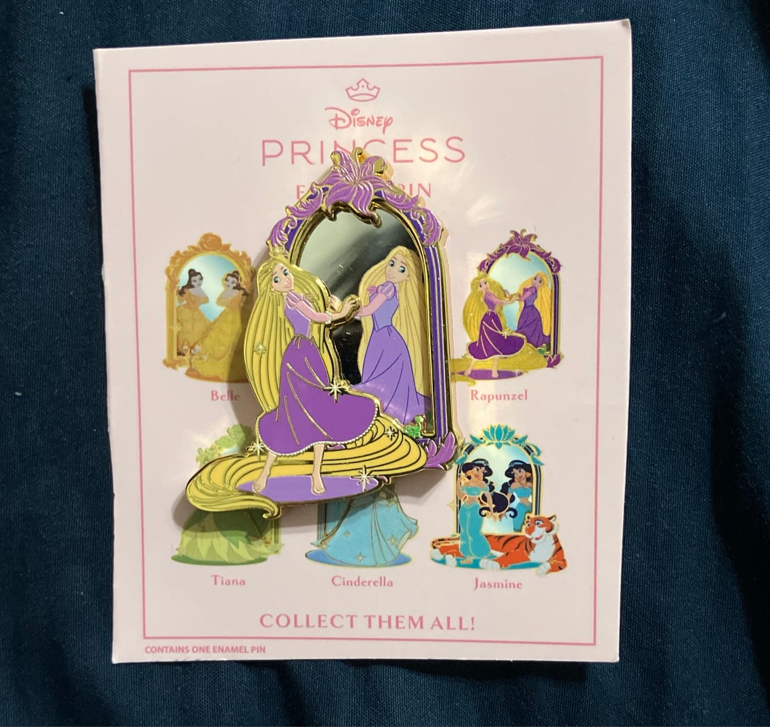 Rapunzel Tangled Pascal Mirror Blind Box Enamel Pin
