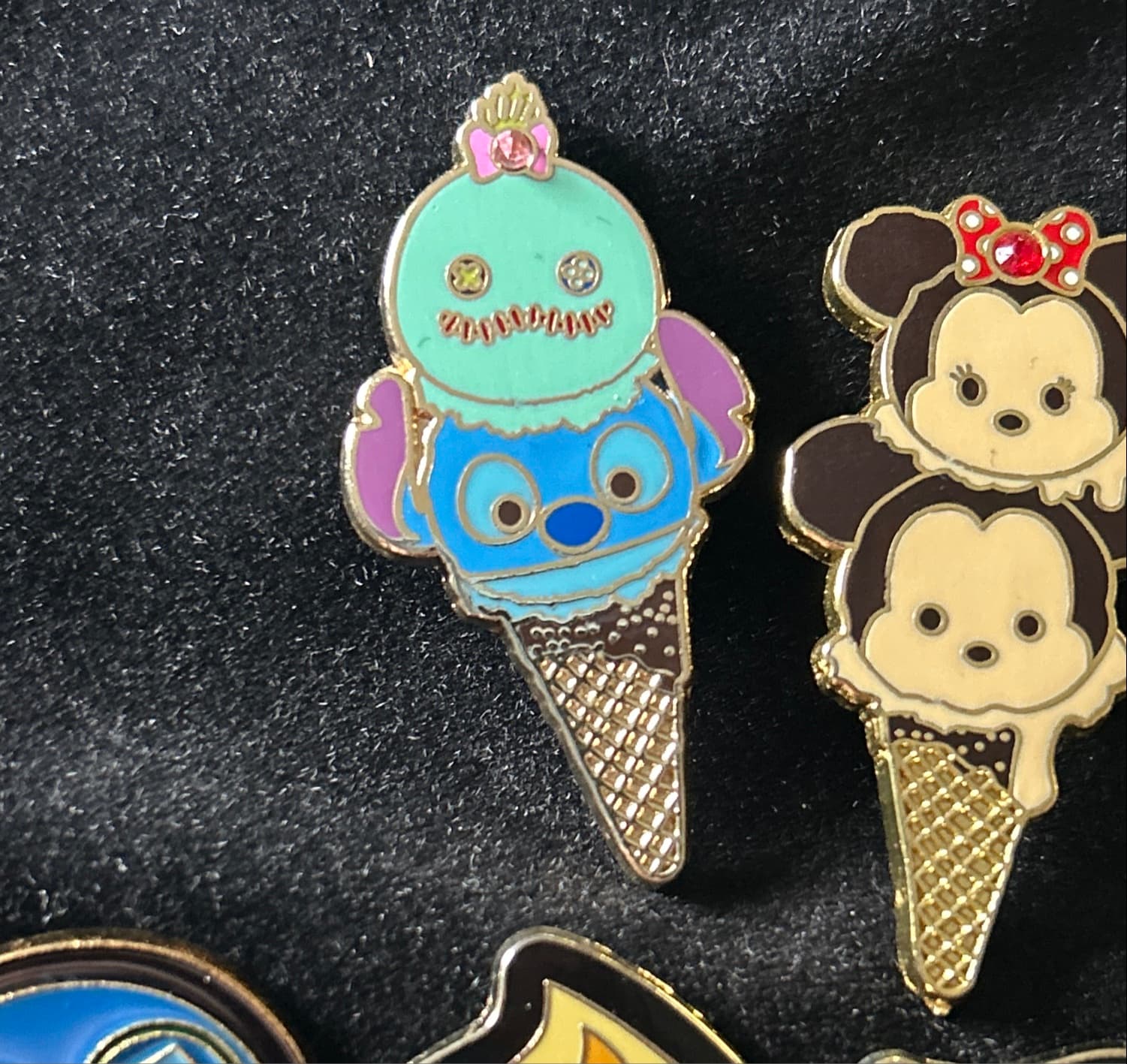 Tsum Tsum Ice Cream Cone - Angel and Stitch