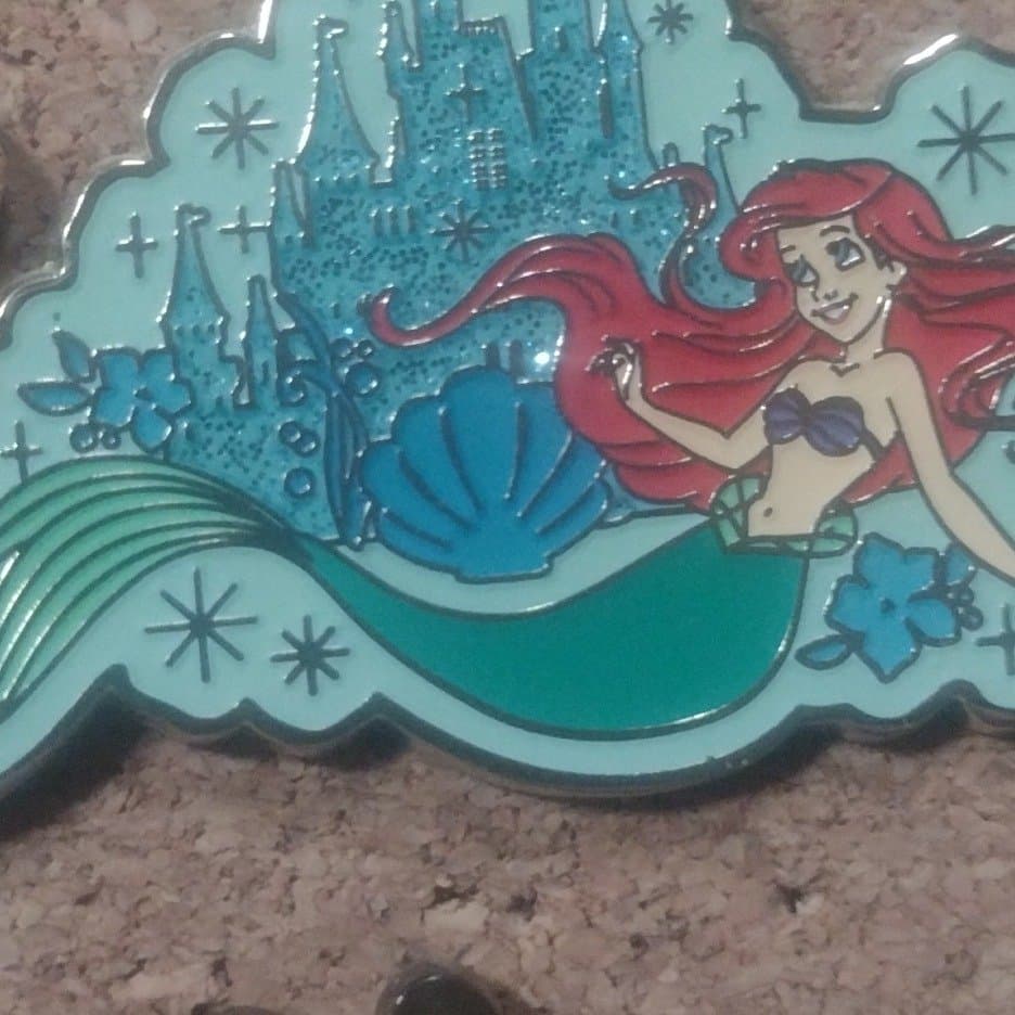 Disney Princess with Castle Pin - Ariel