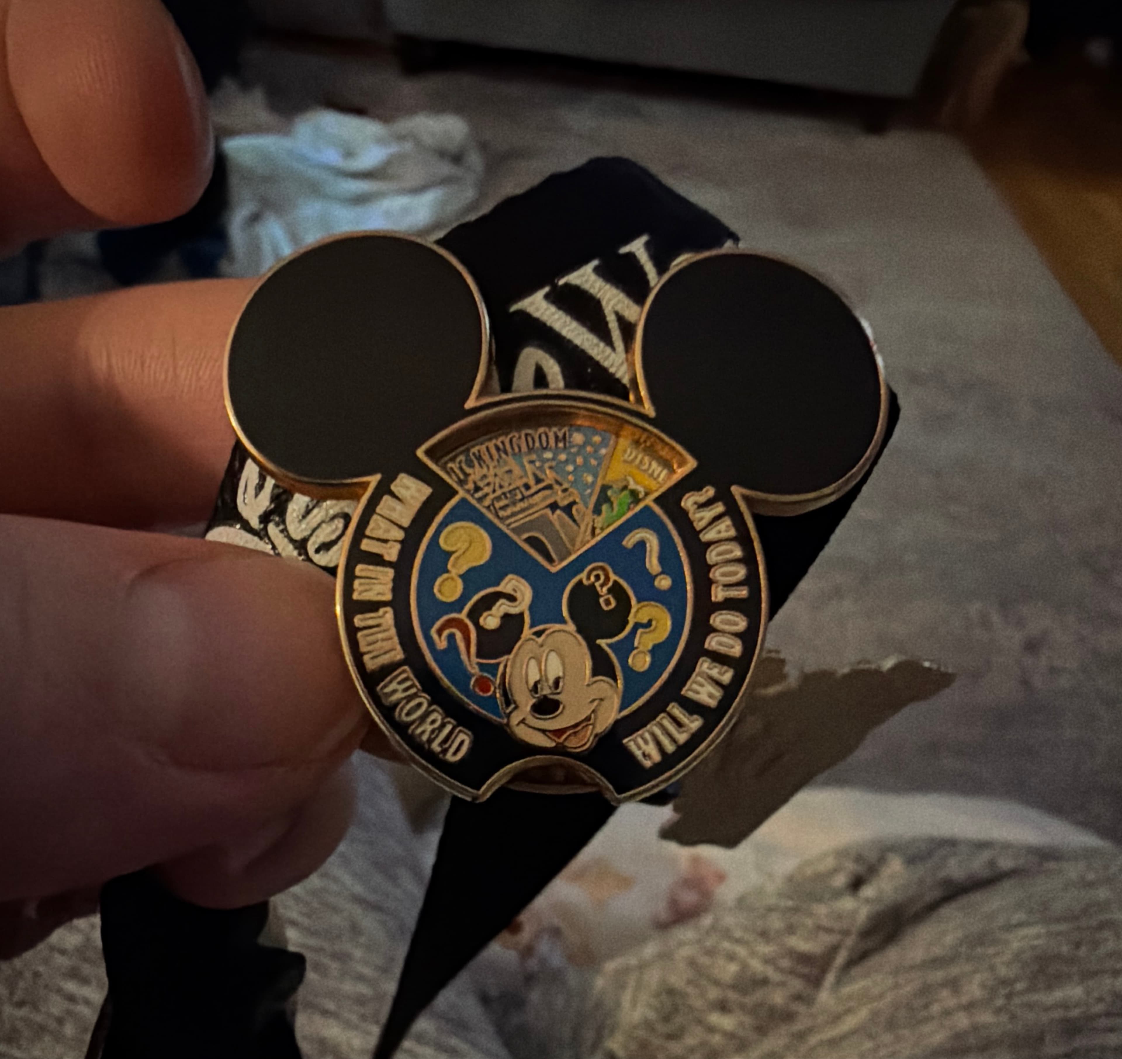 Mickey Mouse Spinner - What In the World Will We Do Today?