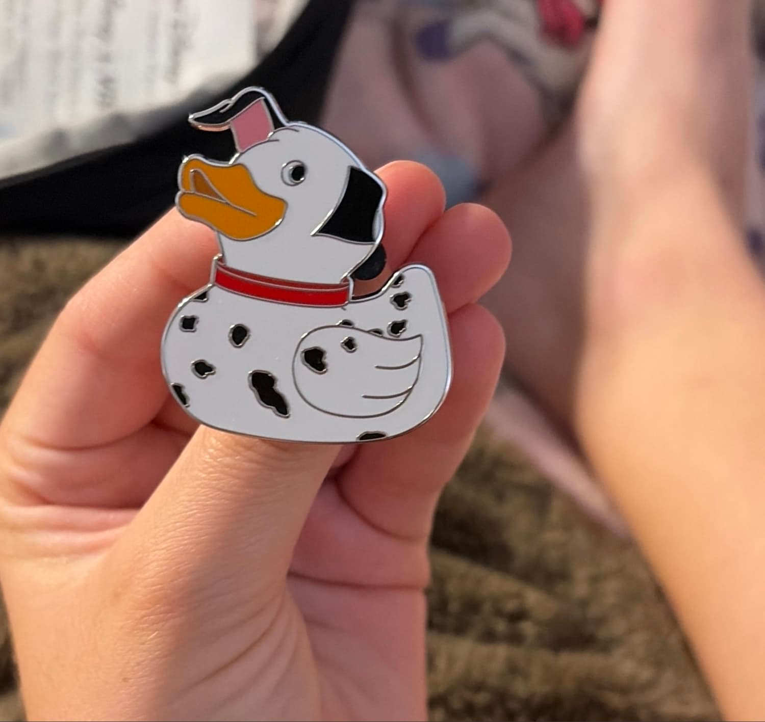 101 Dalmatians Rubber Duck Pin - Ducks of Disney Mystery Series 2 front