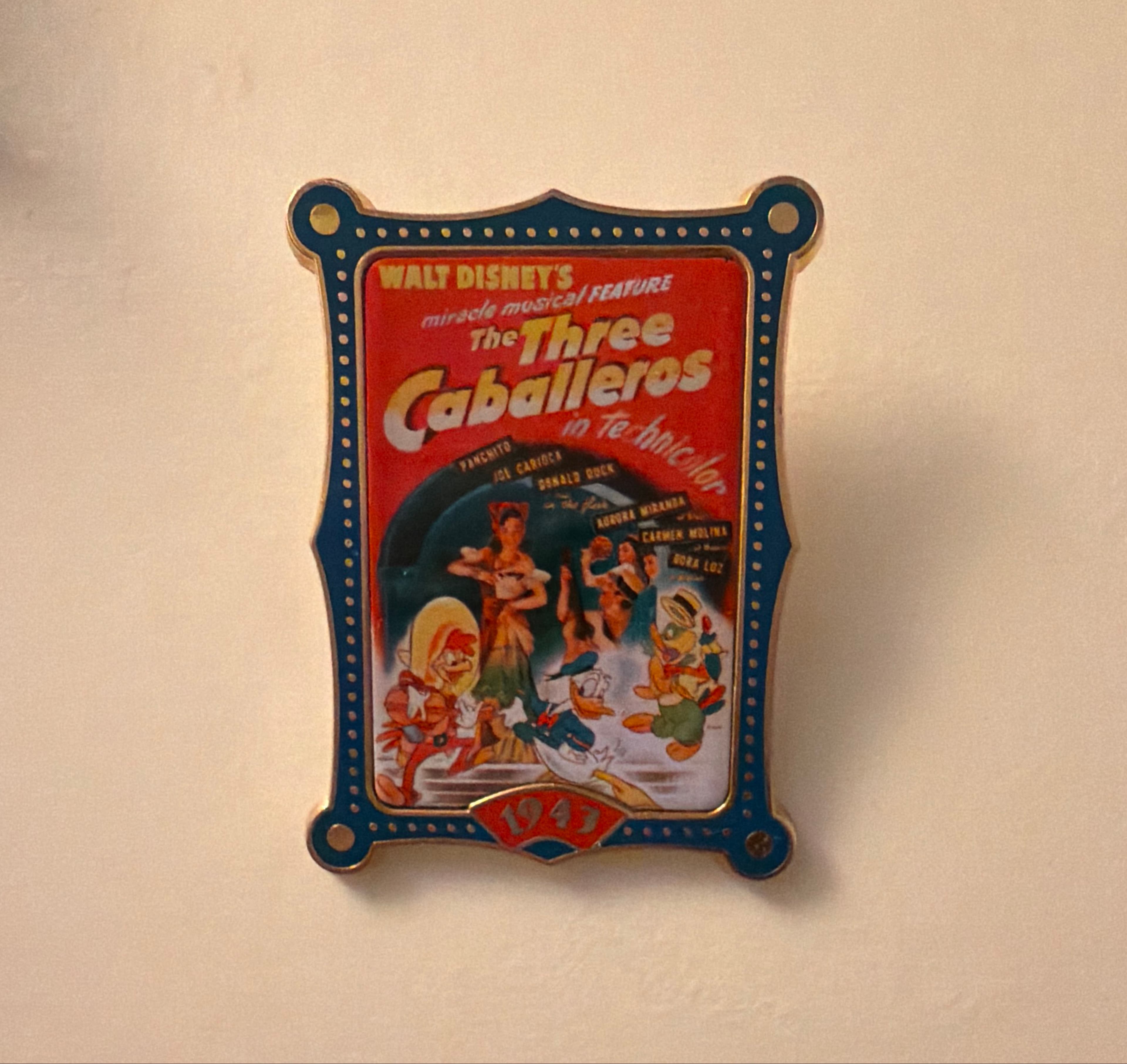 The Three Caballeros Movie Poster 1943 Pin