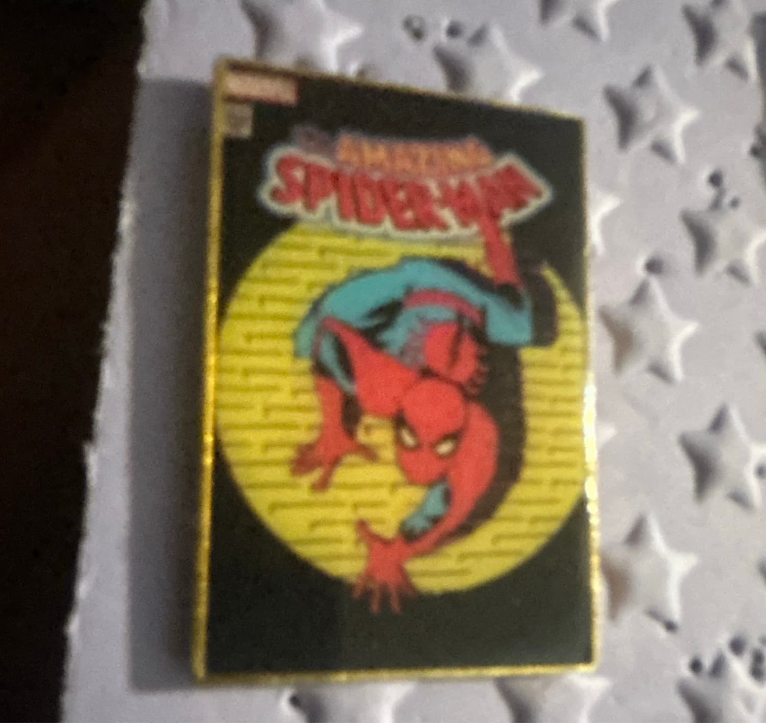 The Amazing Spider-Man Comic Book Cover Pin