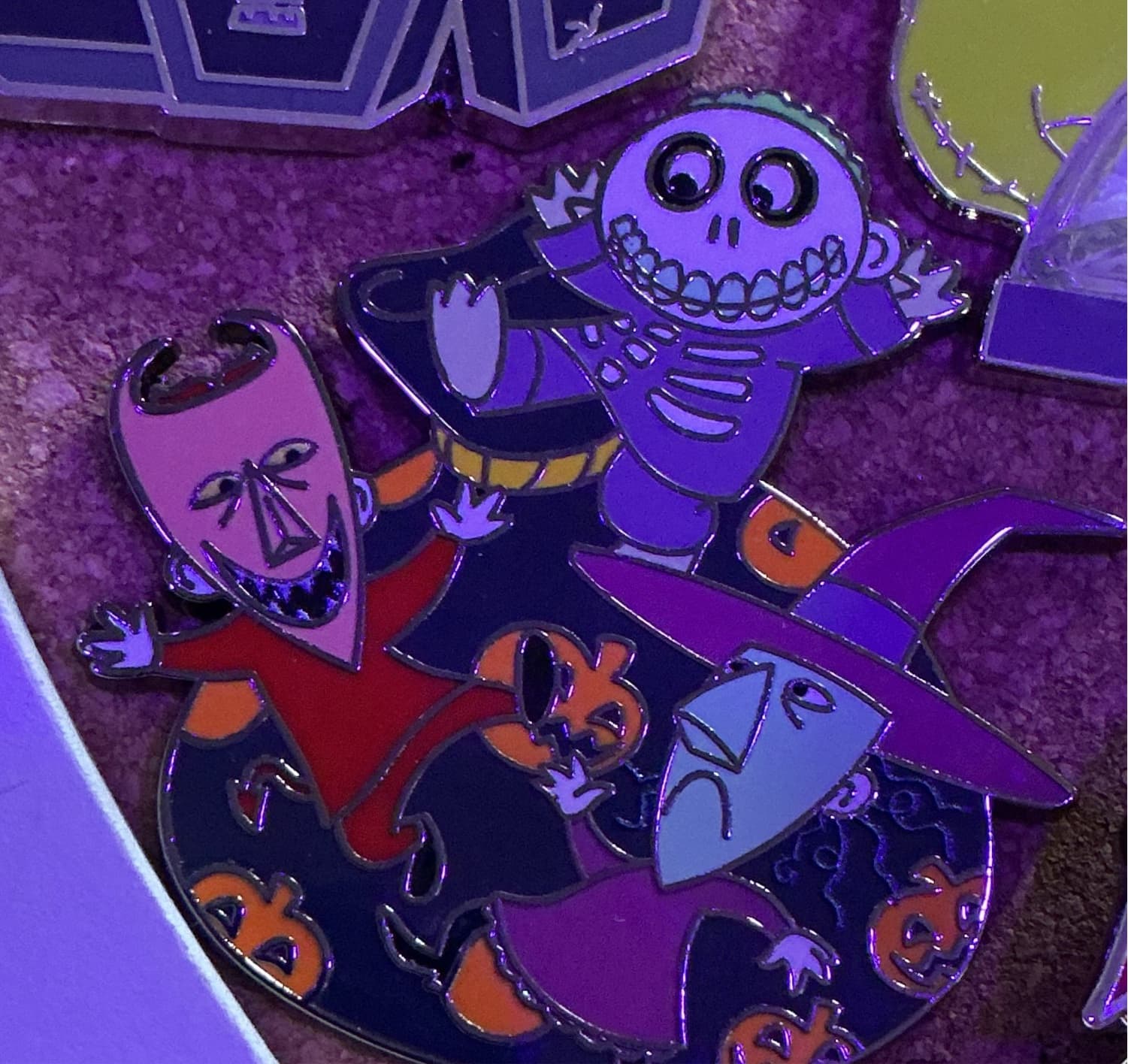 Disney Halloween Pin 2025 - The Nightmare Before Christmas Lock, Shock & Barrel Dancing