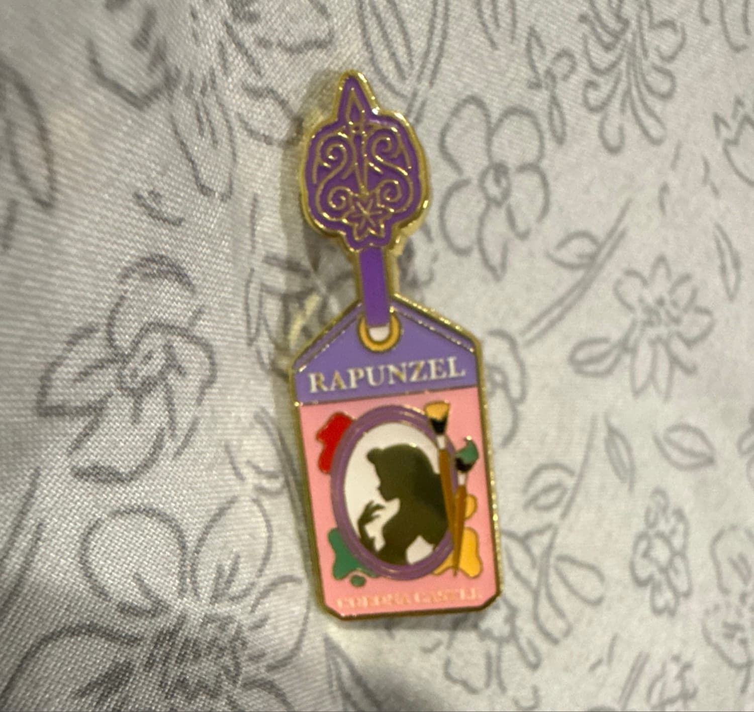 Loungefly Disney Princess Luggage Tag Pin Rapunzel Tangled