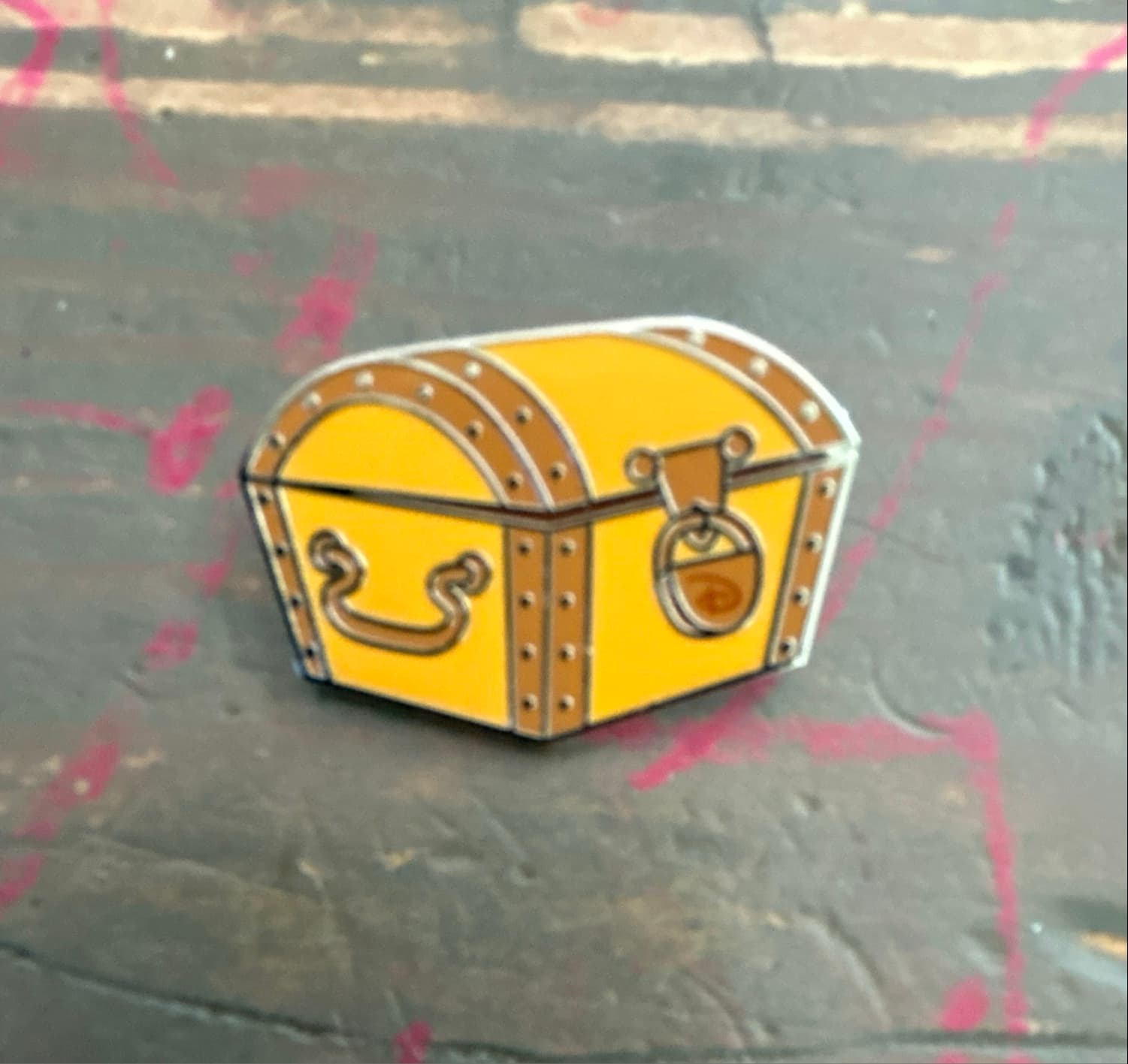 Pirates of the Caribbean Treasure Chest Hidden Mickey Pin front