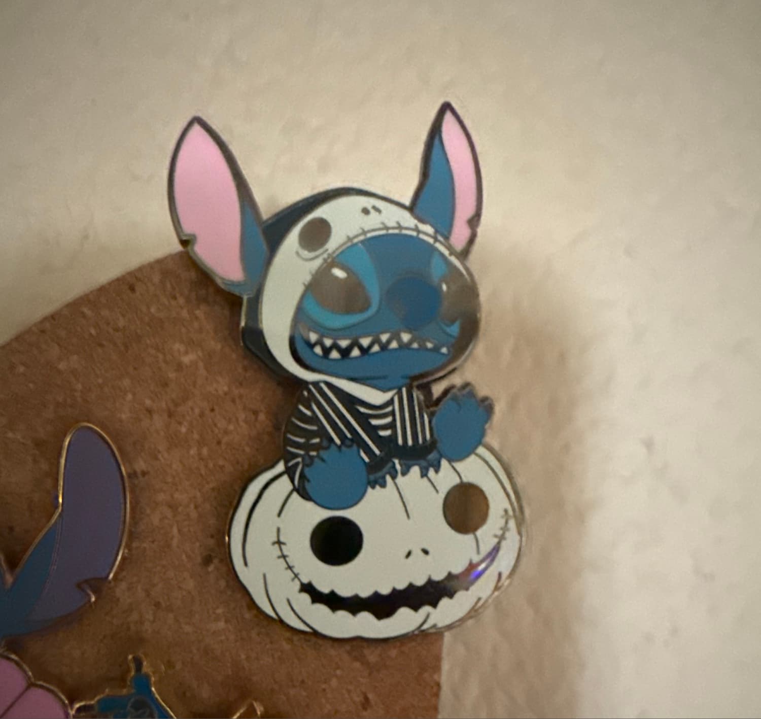 Stitch as Jack Skellington on Pumpkin Crossover Pin
