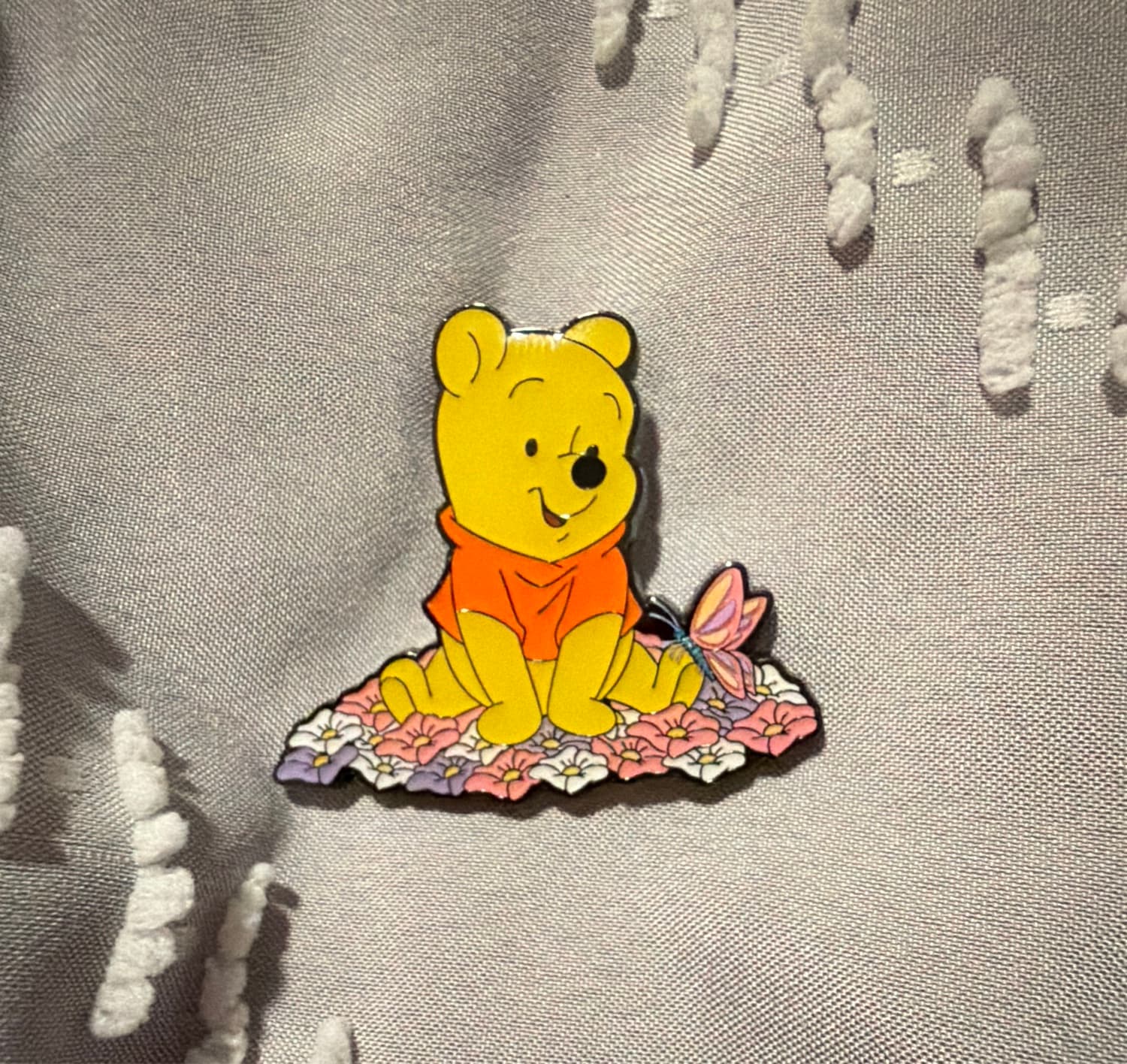 Winnie the Pooh Flower Baby Pin
