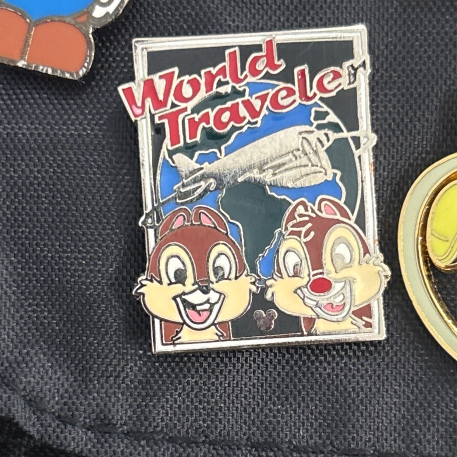 Chip N Dale Postcards Pin World Traveler