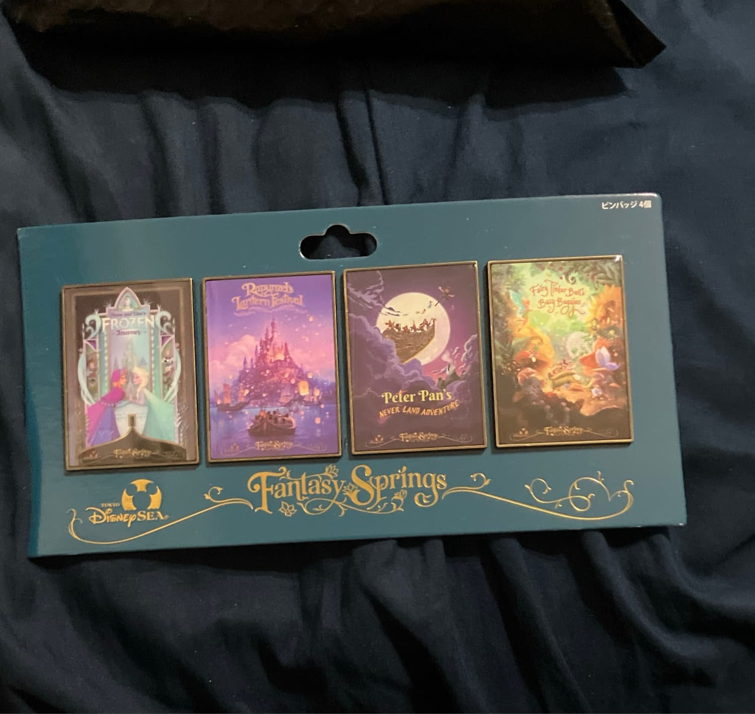 Fantasy Springs Poster Pin Set front