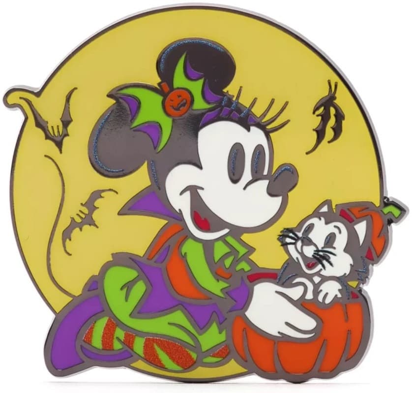 Minnie Mouse with Figaro in Pumpkin front