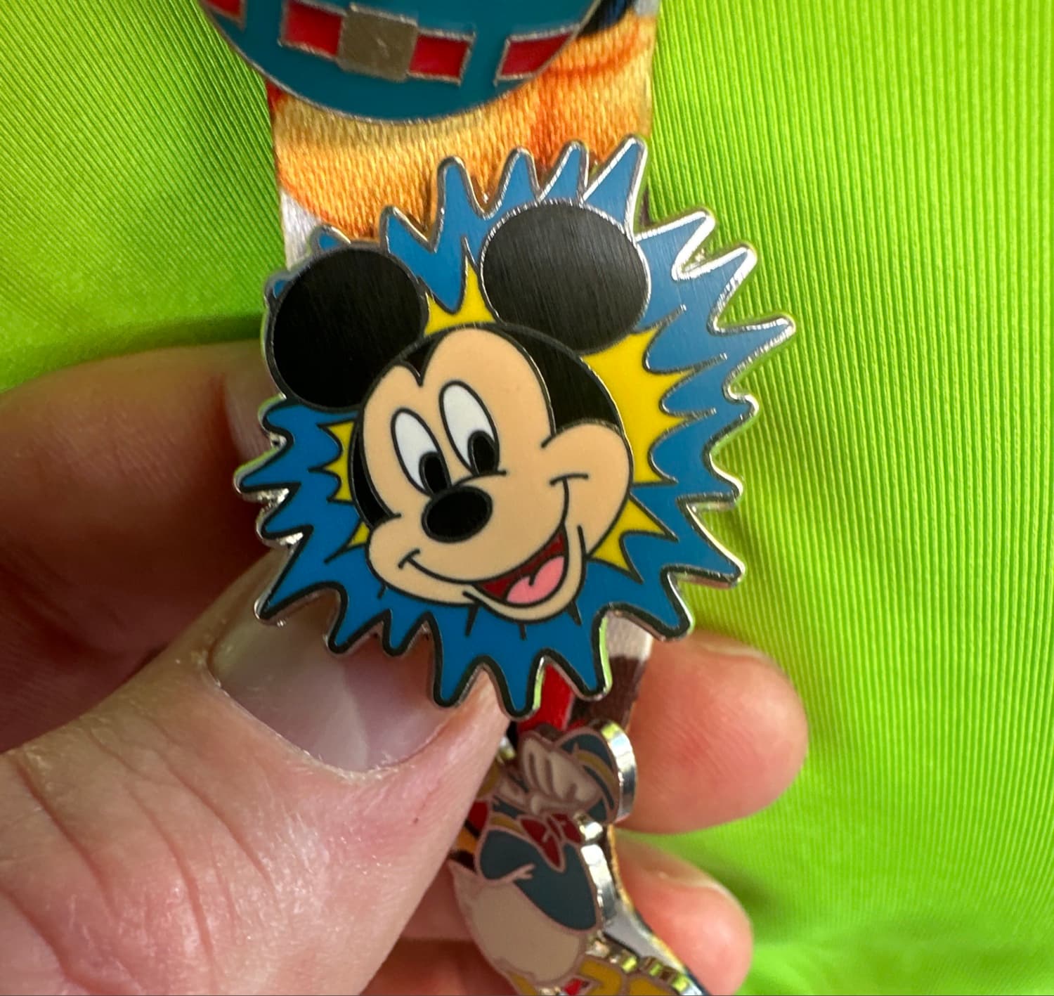 Mickey Mouse Burst Hidden Mickey Pin front