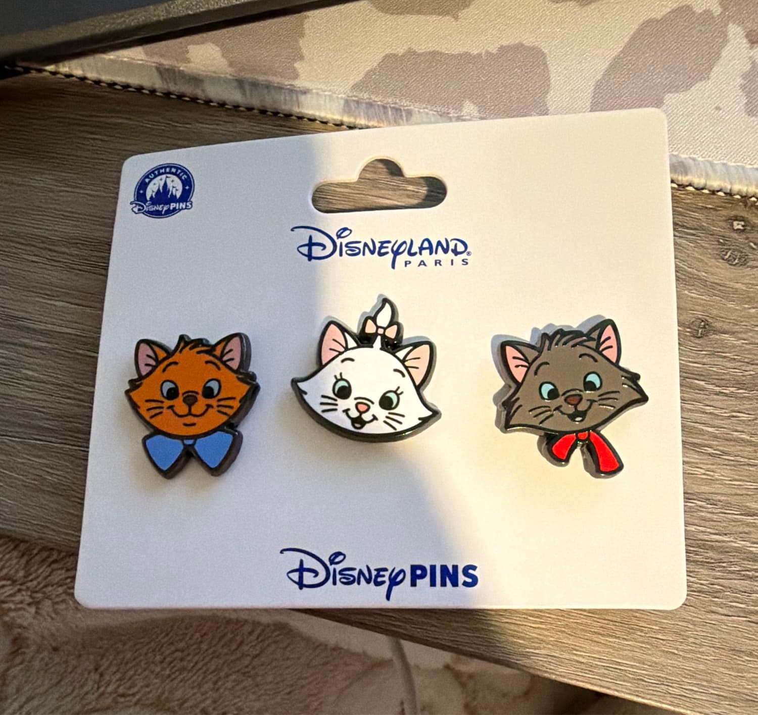 Disneyland Paris Aristocats Marie Mini Character Heads Pin Set