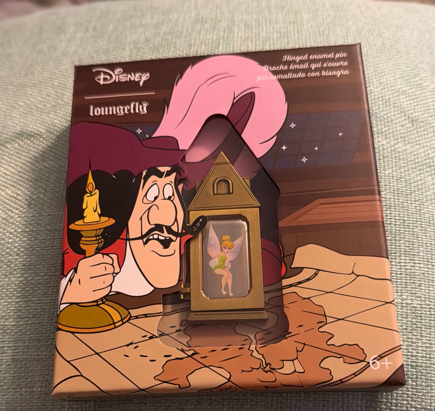 Loungefly Disney Peter Pan Tinker Bell Lantern Hinged Enamel Pin