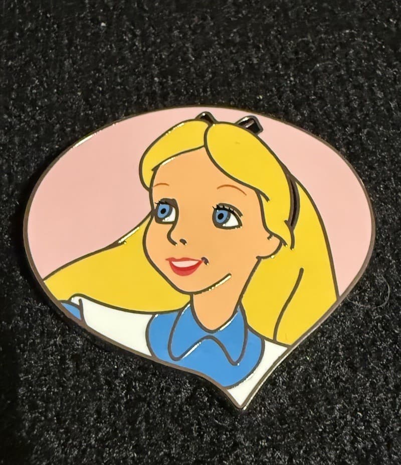 Alice — Alice in Wonderland 75th Anniversary Cheshire Cat Puzzle Mystery Pin Set front