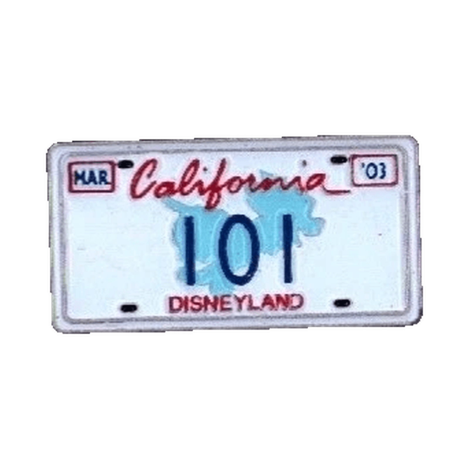 101 California Vanity Plate front