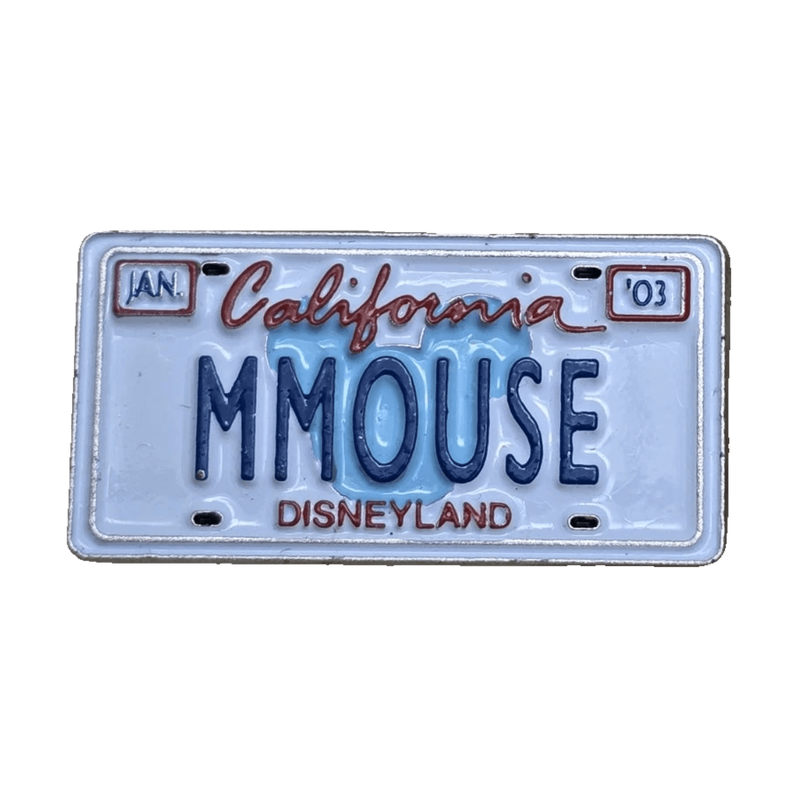 MMOUSE California Vanity Plate front