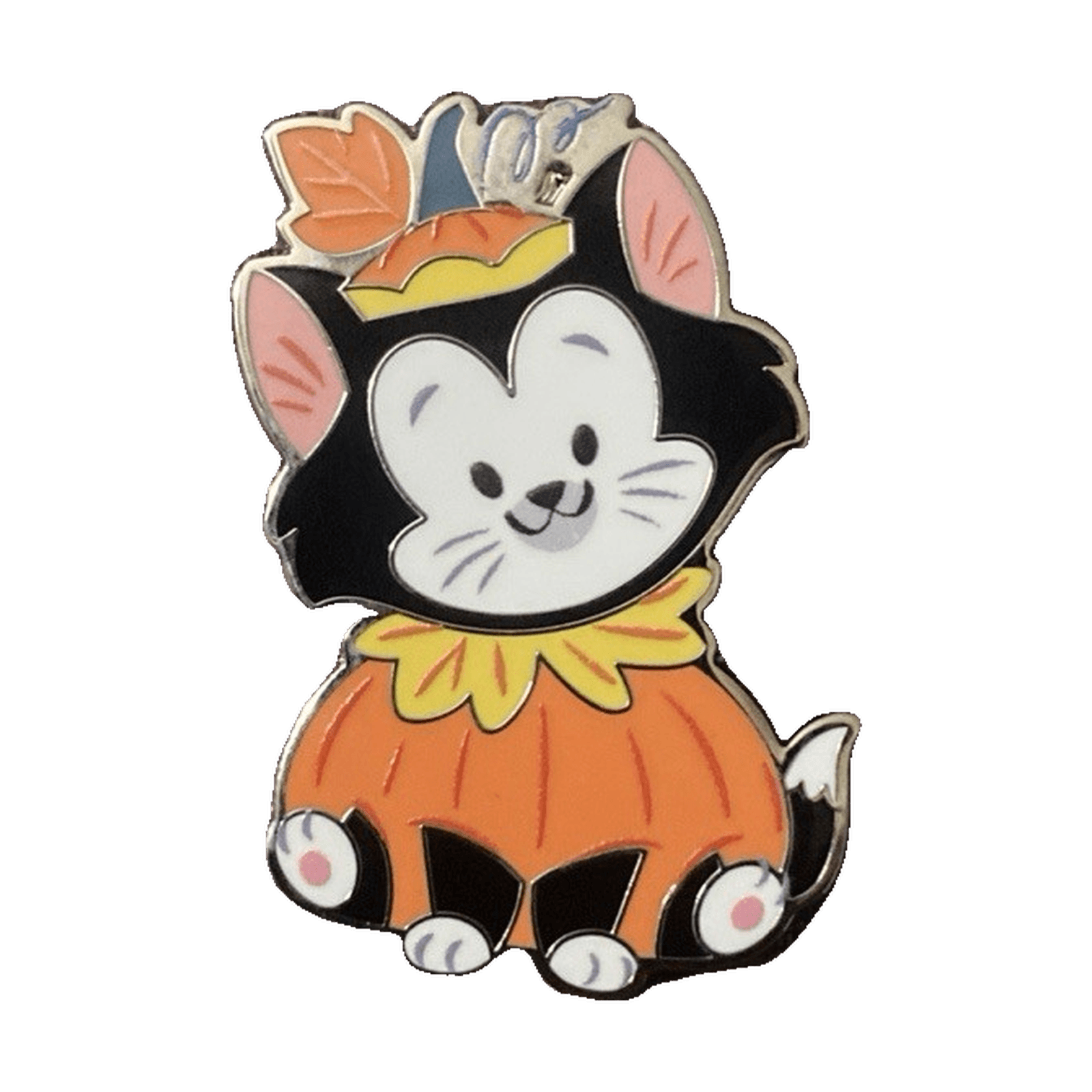 Figaro as Pumpkin - Cats & Dogs Halloween Mystery Pin