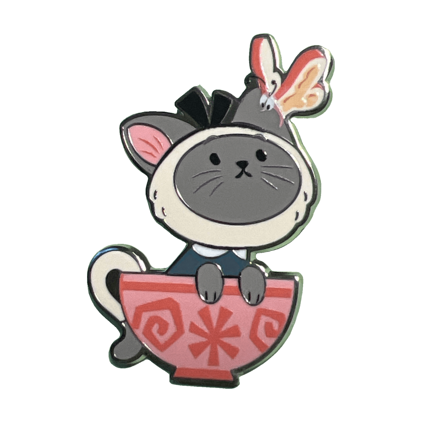 Alice Teacup Cat - Cats & Dogs Halloween Mystery Pin