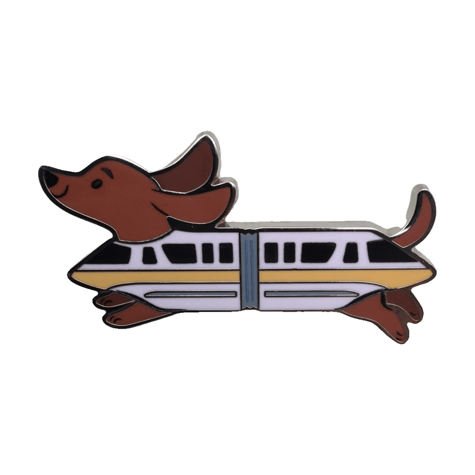 Monorail Dog - Cats & Dogs Halloween Mystery Pin front