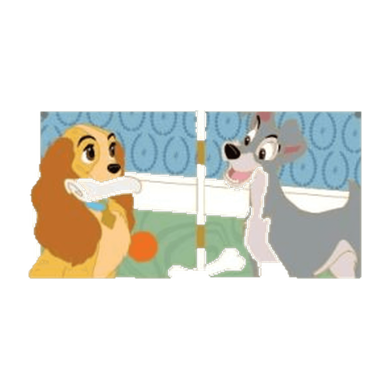 Lady & Tramp - Enchanted Doors Pin front