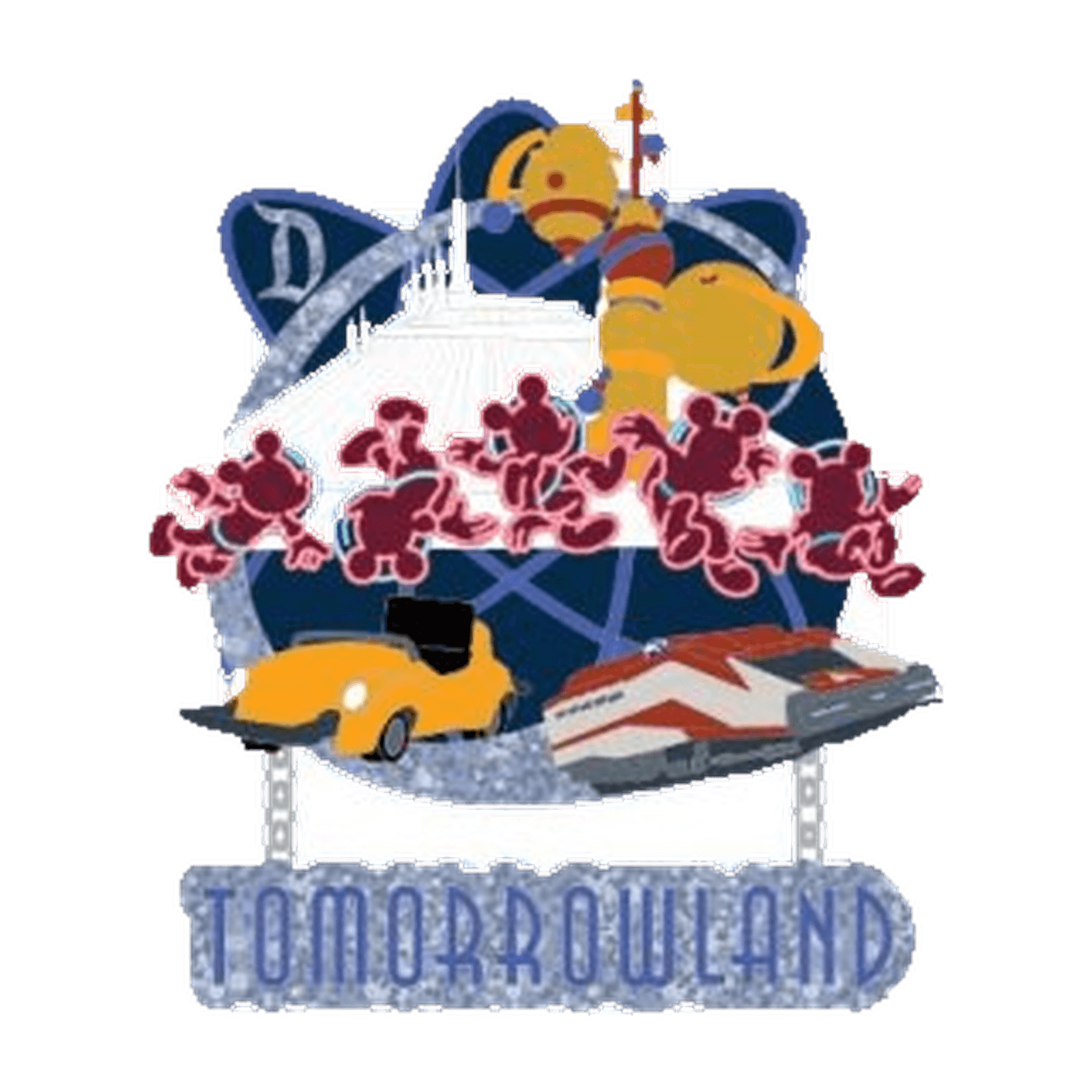 Tomorrowland - Disneyland Is Your Land Pin front