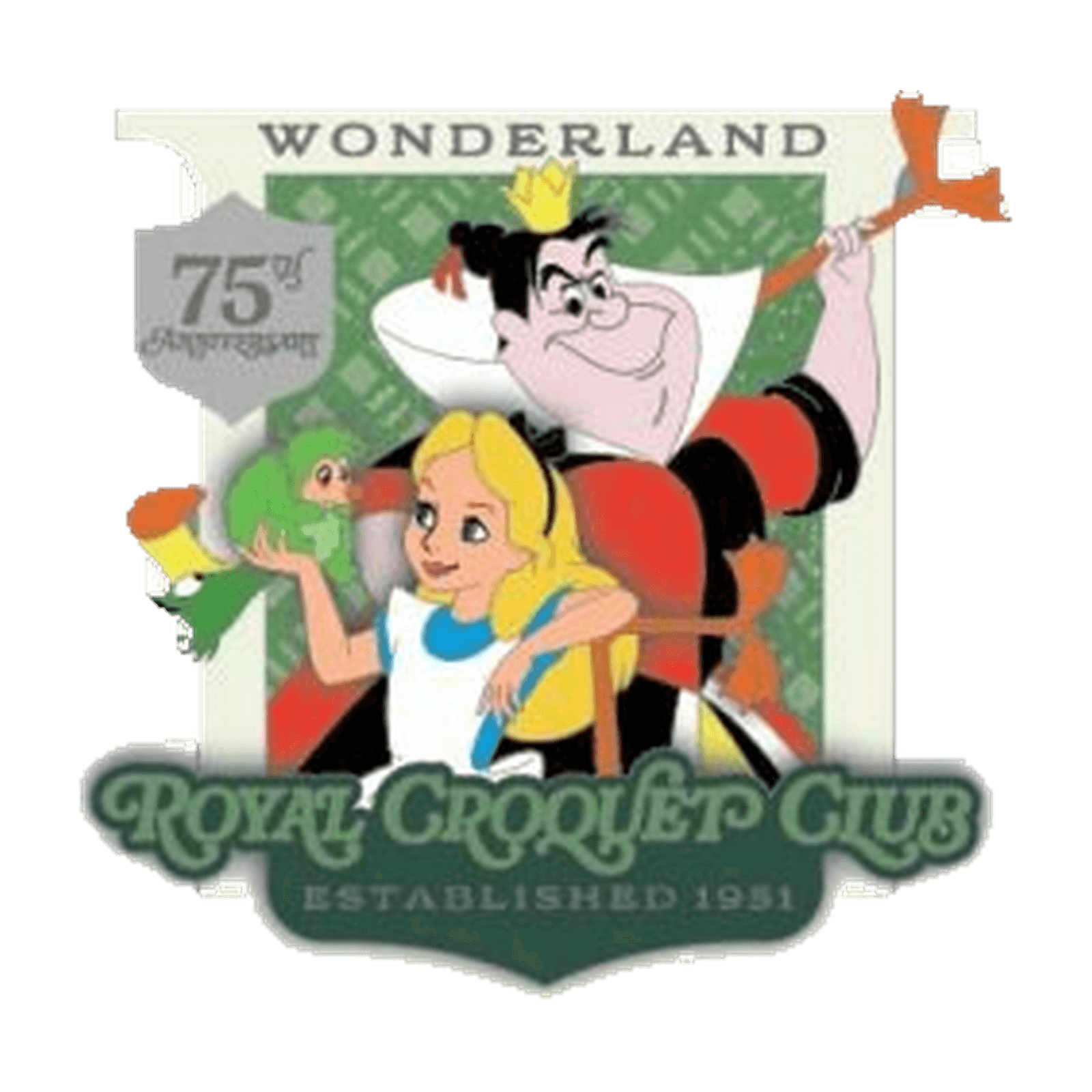 Royal Croquet Club - Alice in Wonderland 75th Anniversary Pin front