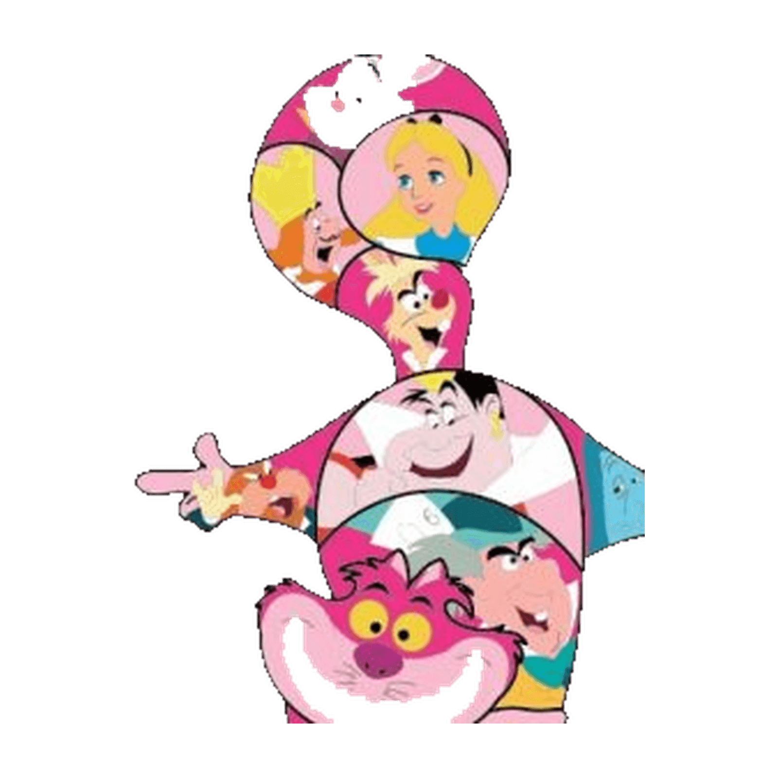 Alice in Wonderland 75th Anniversary Mystery Pin Set front