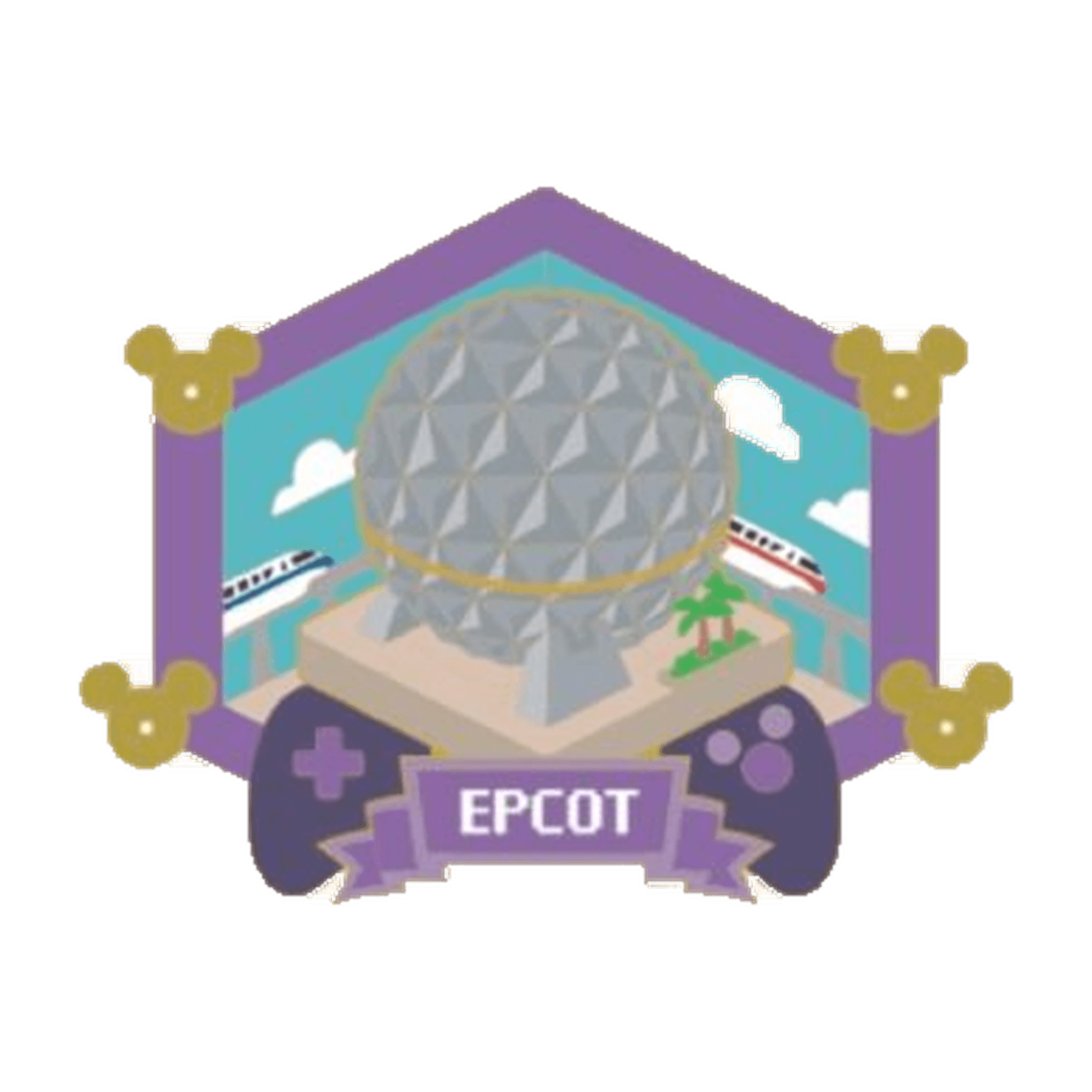 EPCOT - Digitize Disney Jumbo Pin front