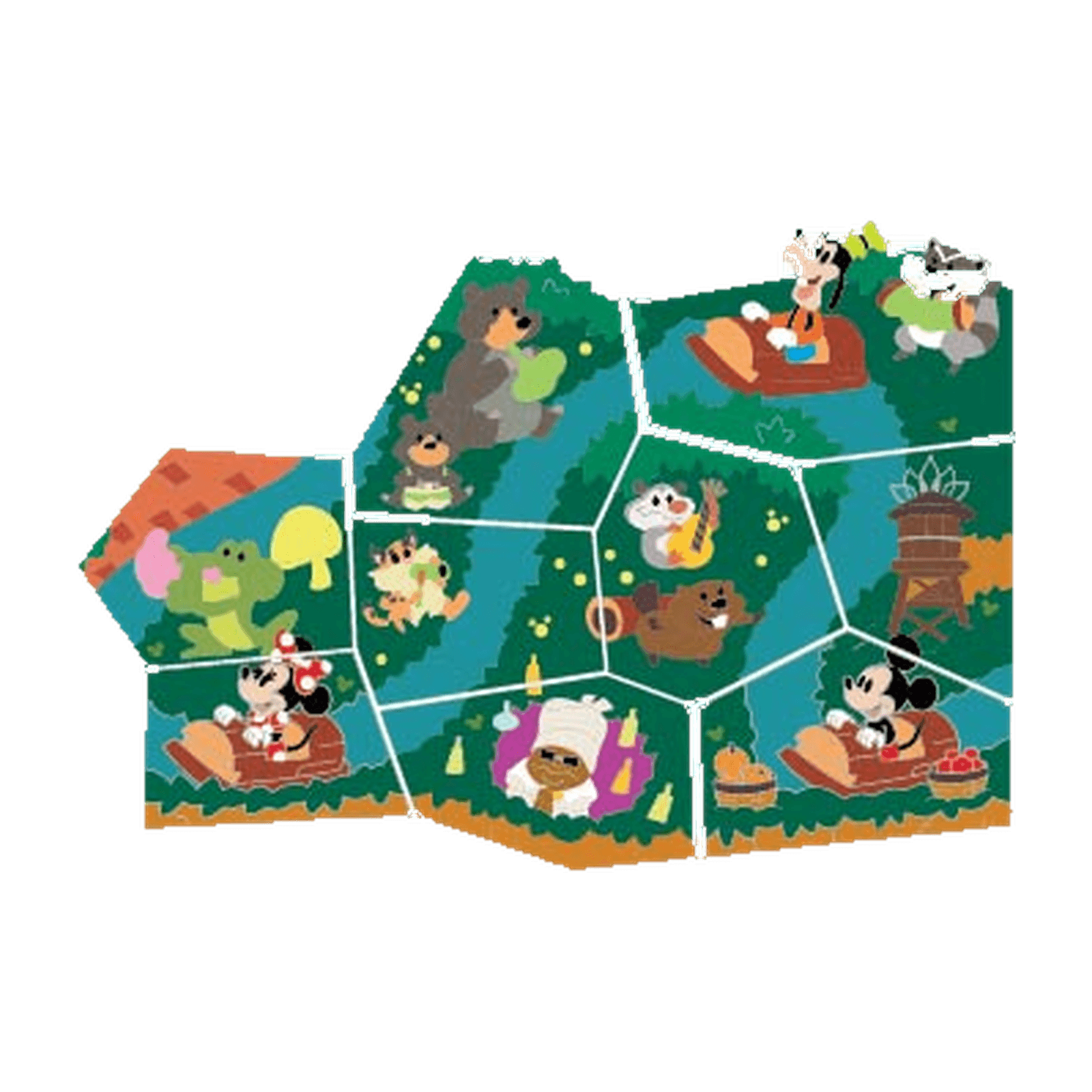Tiana's Bayou Adventure Disneyland Map Puzzle Mystery Pin