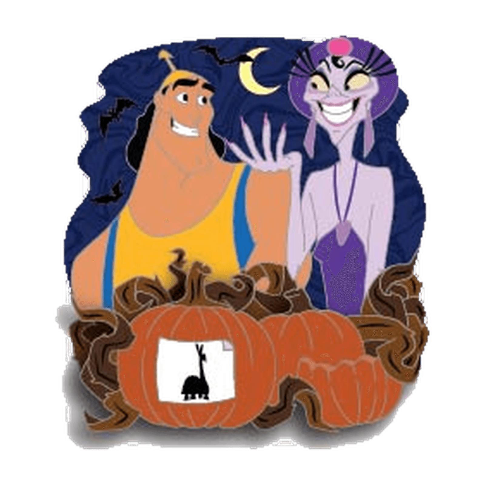 Yzma and Kronk Halloween Pin front