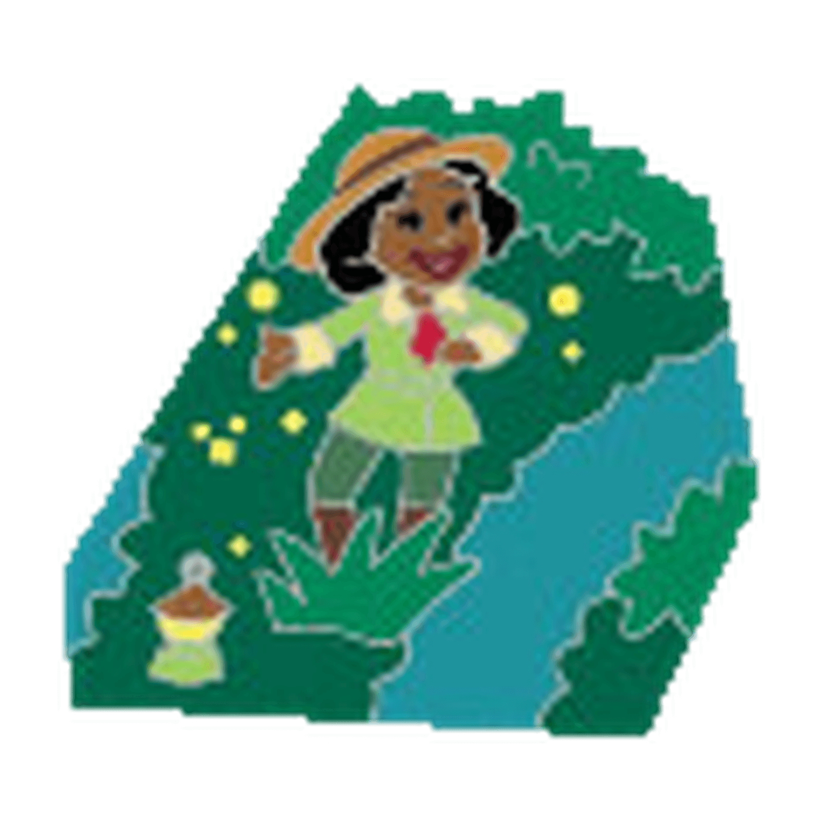 Tiana's Bayou Adventure Walt Disney World Map Puzzle Mystery Pin front