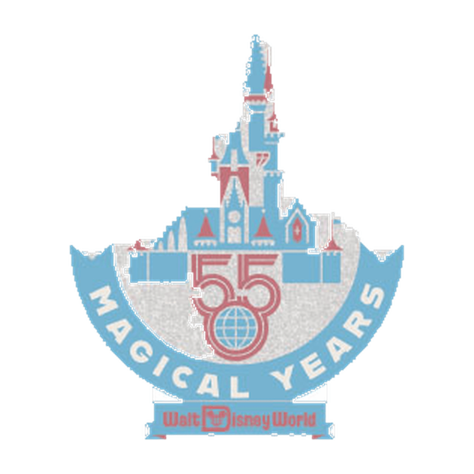 Walt Disney World 55th Anniversary Castle Pin front