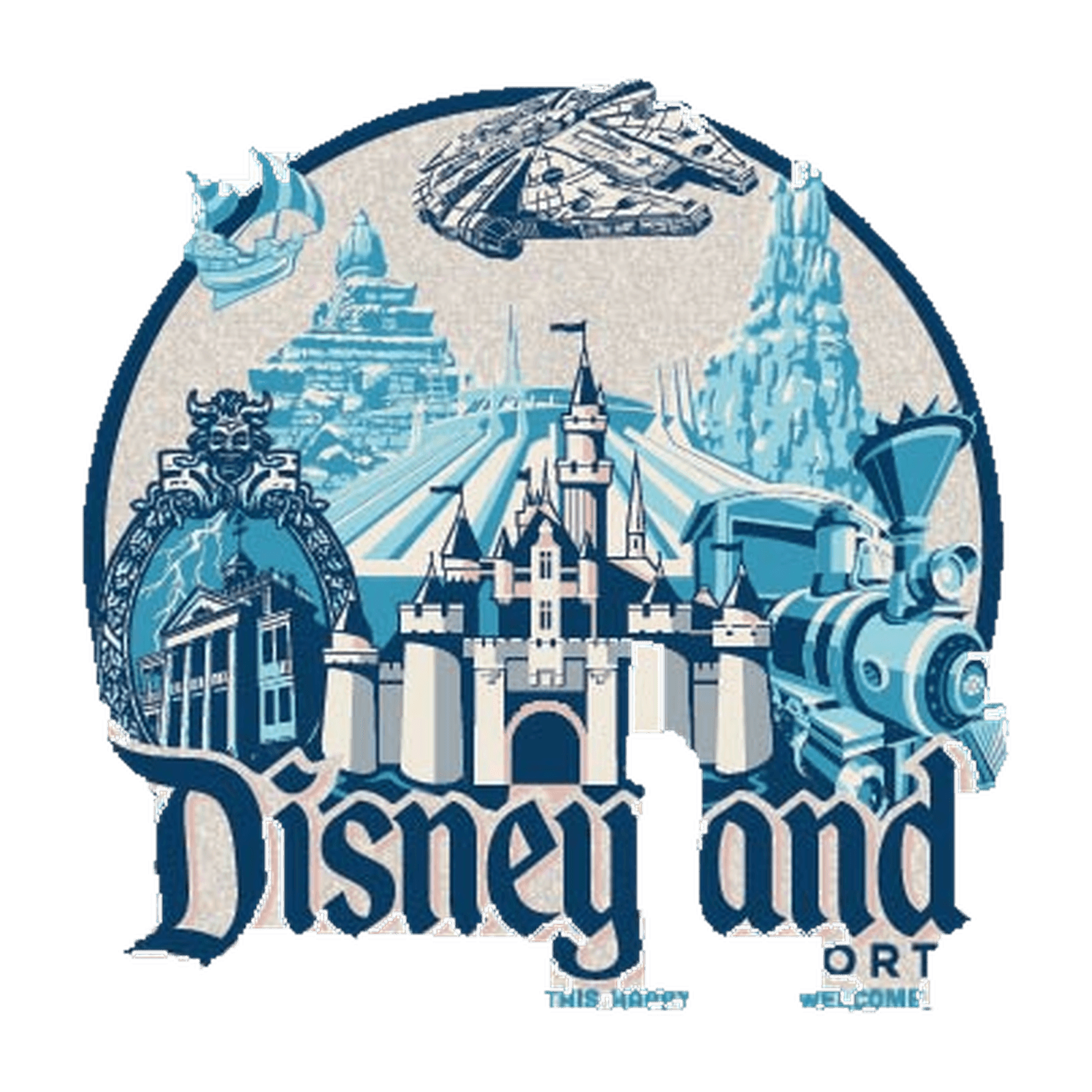Disneyland Resort Mini Jumbo Pin front