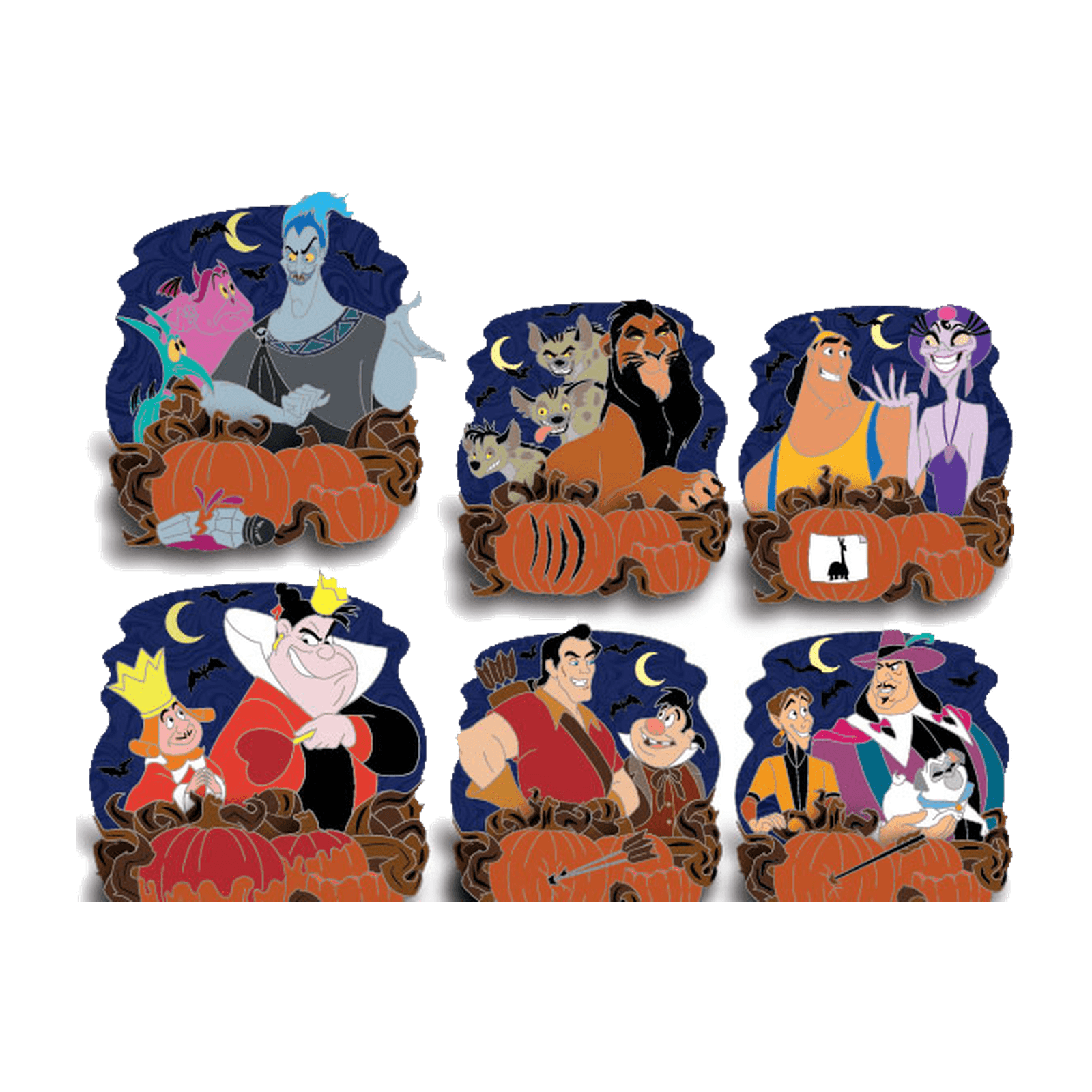 Disney Villains Halloween 6-Pin Box Set front