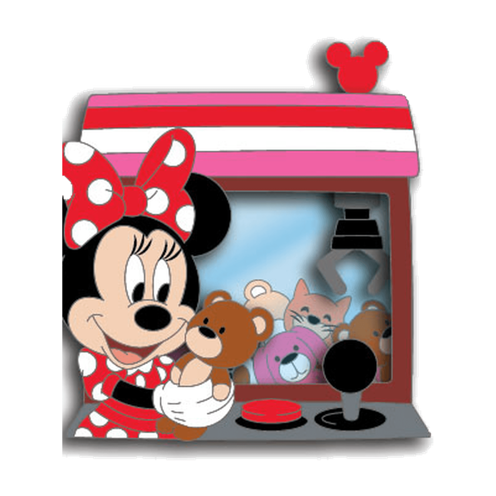 Minnie Mouse Claw Machine - Play Along Pins front