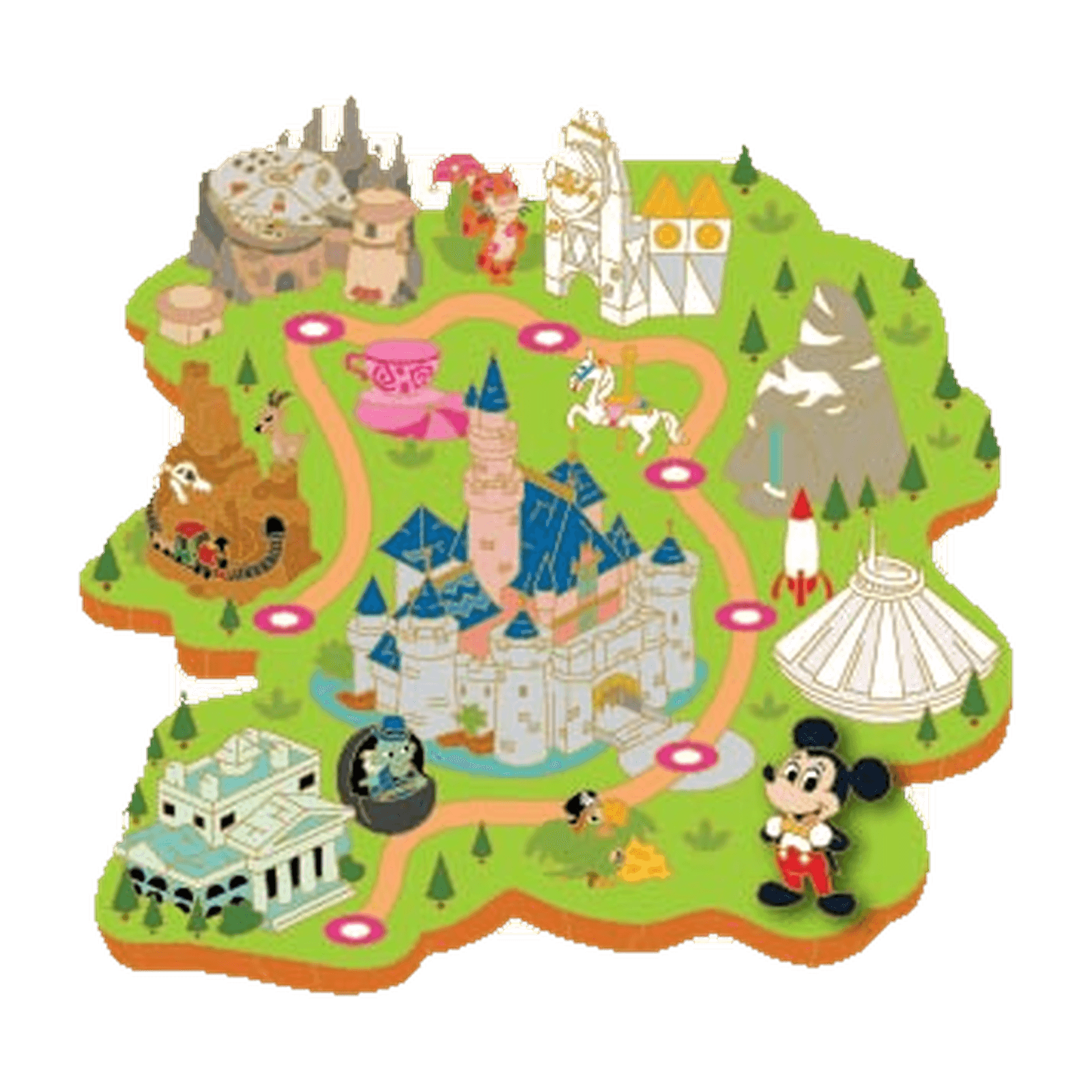 Digitize Disney Disneyland Resort Jumbo Pin front