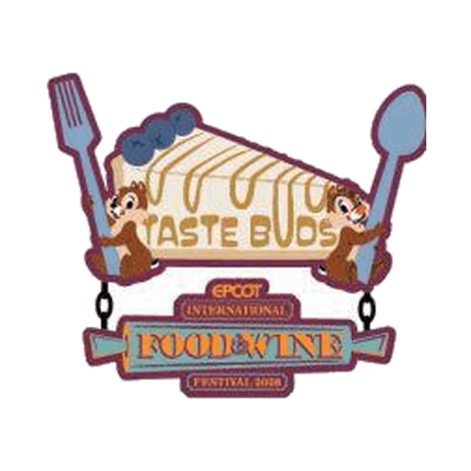 Chip & Dale - EPCOT International Food & Wine Festival 2026 Pin front