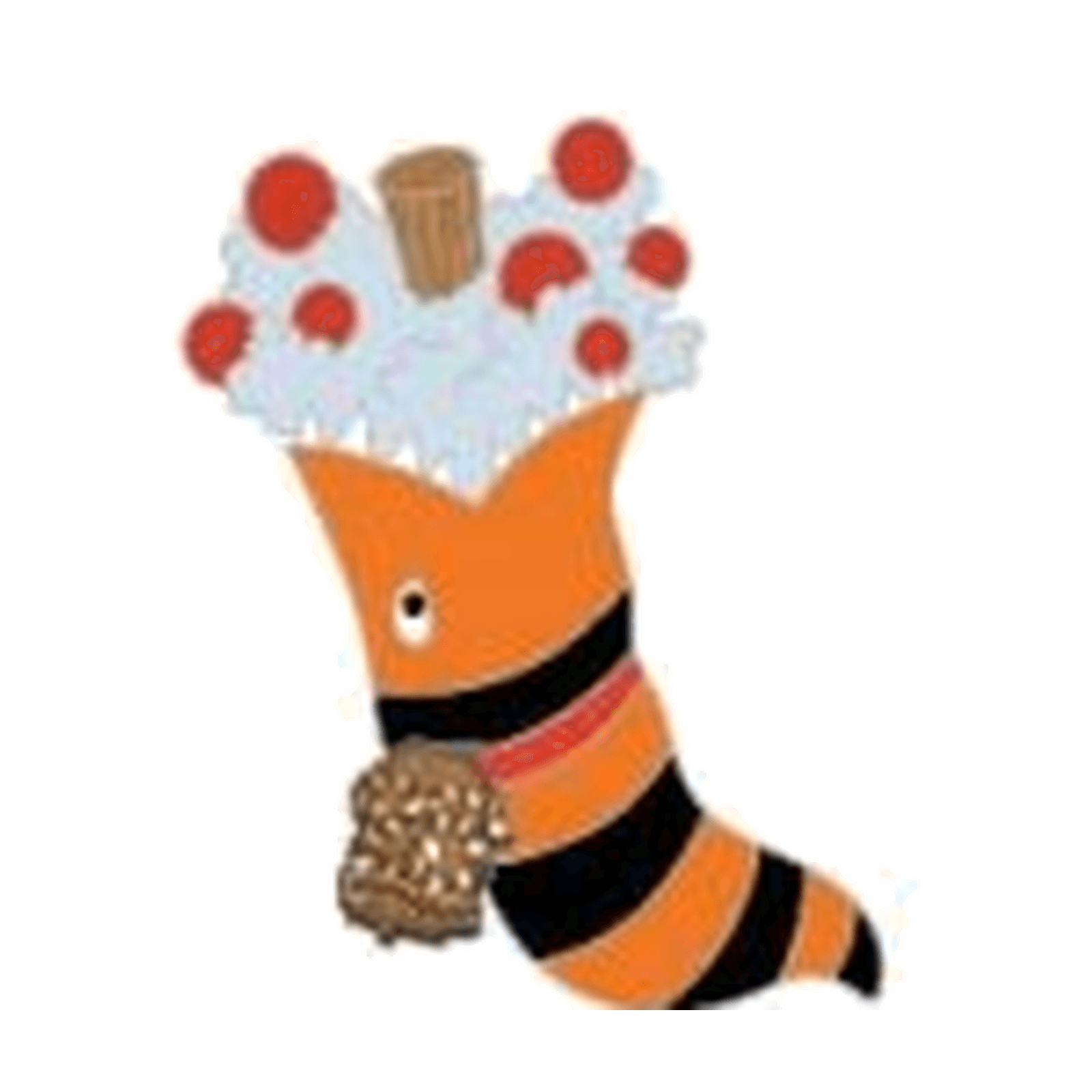 Orange Striped Stocking - Haunted Mansion Holiday Mystery Pin front