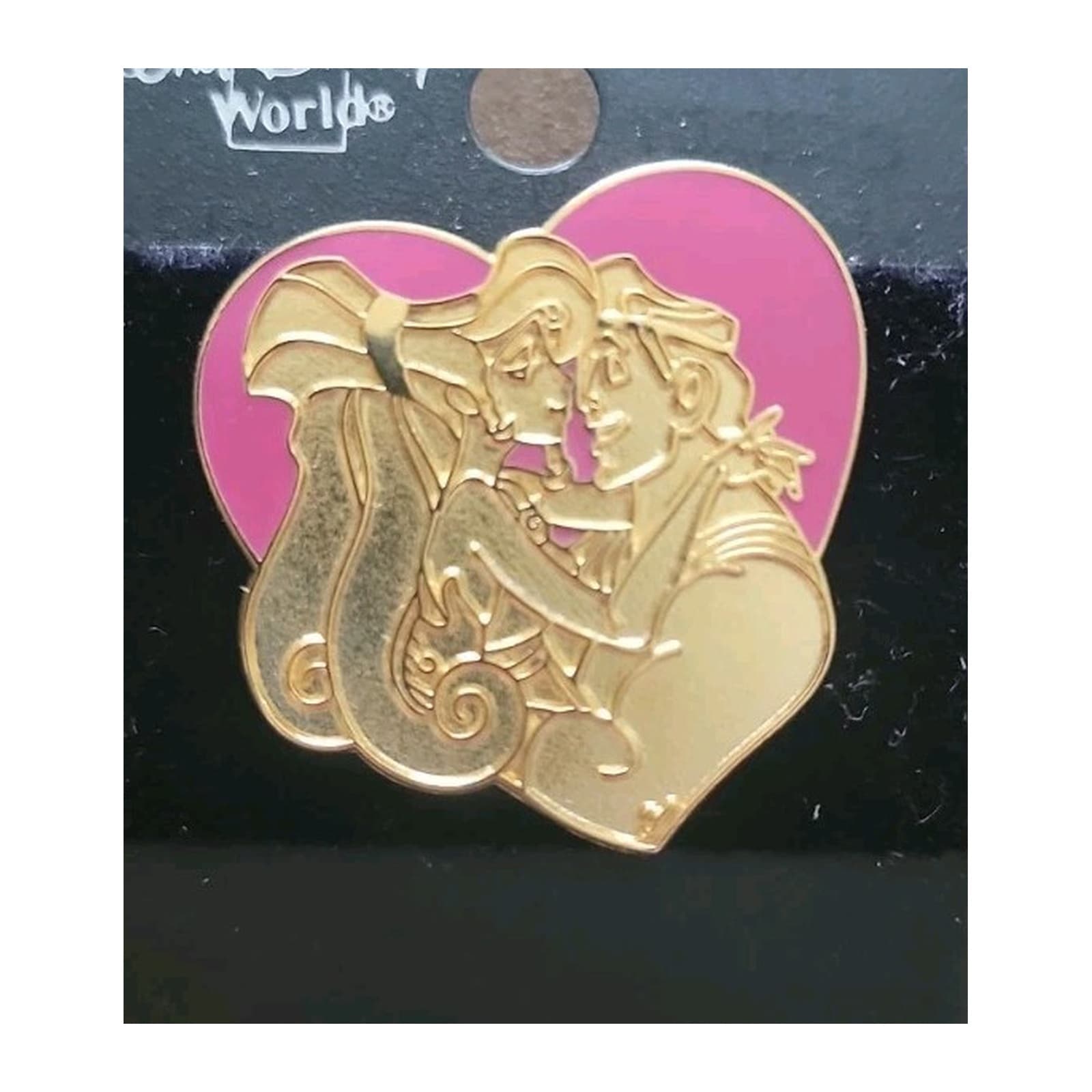 Hercules and Megara Heart, a 2002 Walt Disney World Cast Lanyard pin