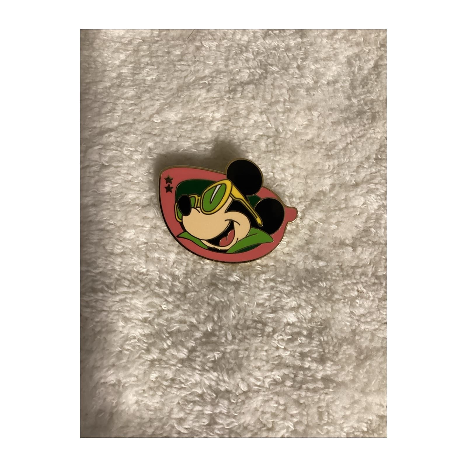 Mickey Mouse Sunglasses, a 2002 Walt Disney World Cast Lanyard pin