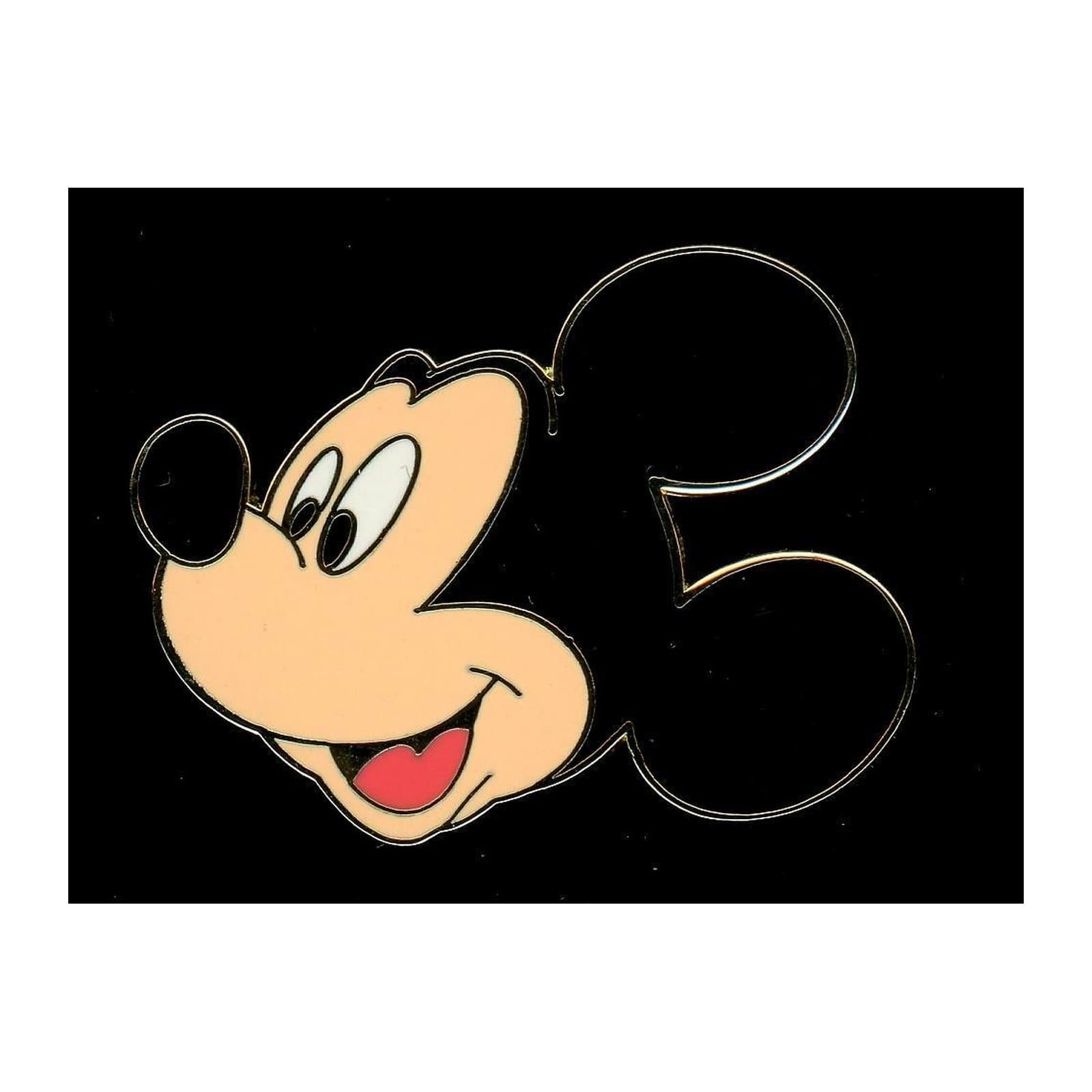 Smiling Mickey Mouse, a 2002 Walt Disney World Cast Lanyard pin