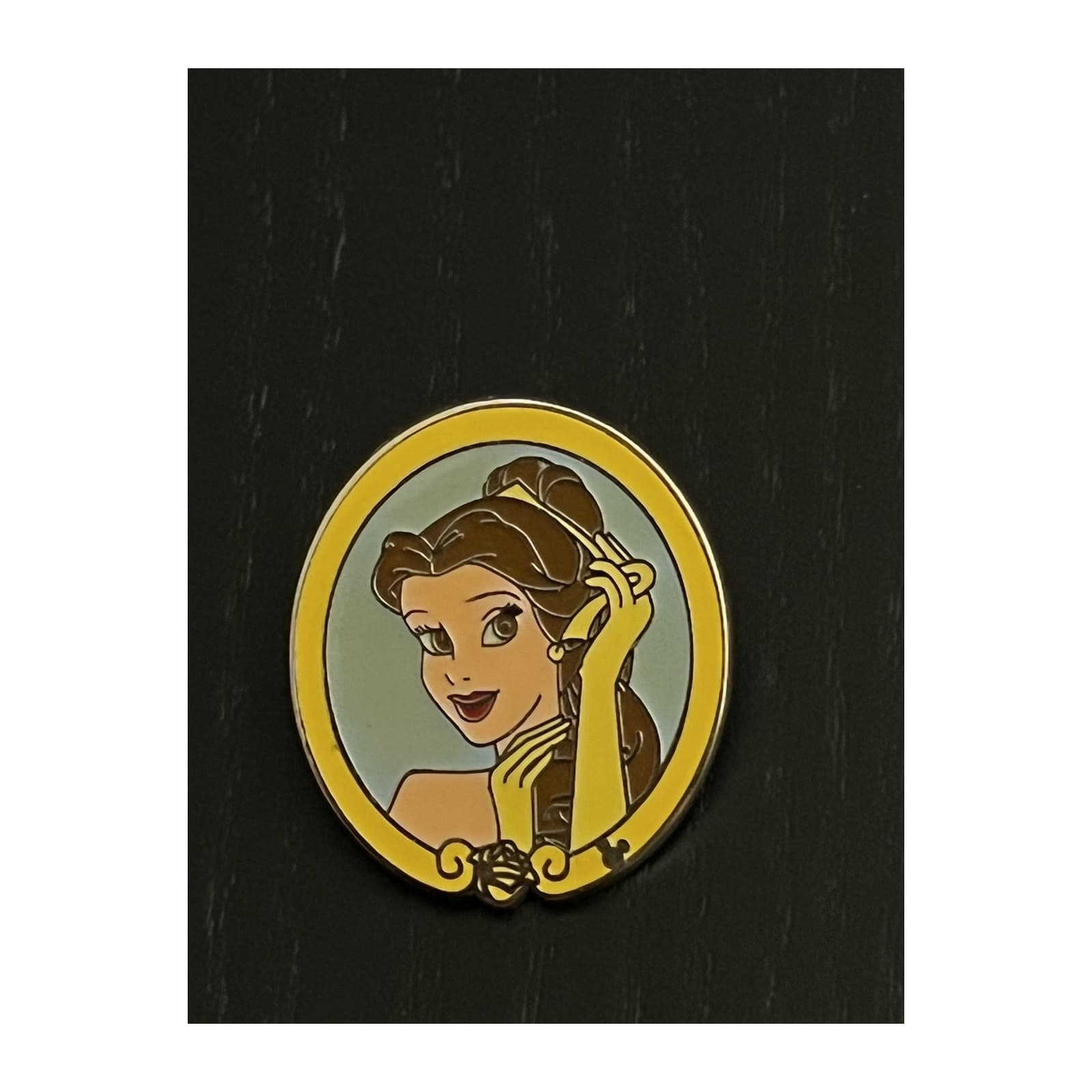 Belle and Beast Heart, a 2002 Walt Disney World Cast Lanyard pin