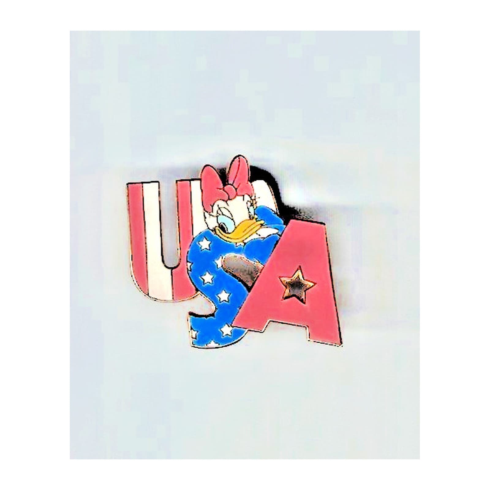 Daisy Duck USA, a 2002 Walt Disney World Cast Lanyard pin